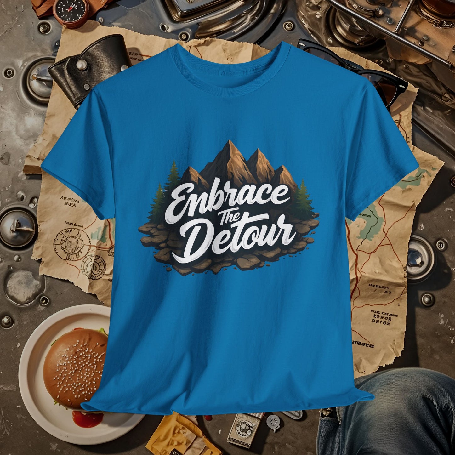 Detour Adventure Road Trip & Vehicle Travel T-Shirts | Car, RV, and Motorcycle Adventure Tees