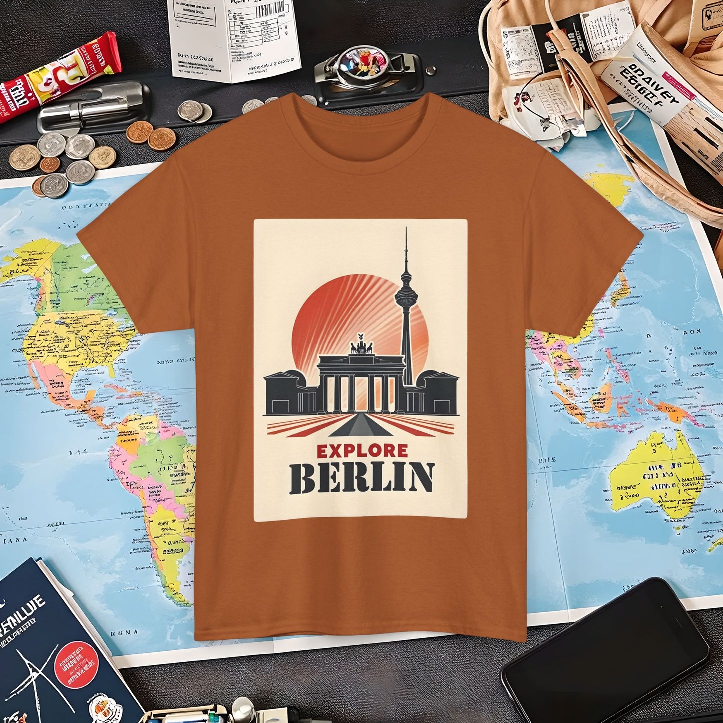 Berlin Deco Air Travel T-Shirts | Jetsetter, Airport, and International Flight Tees