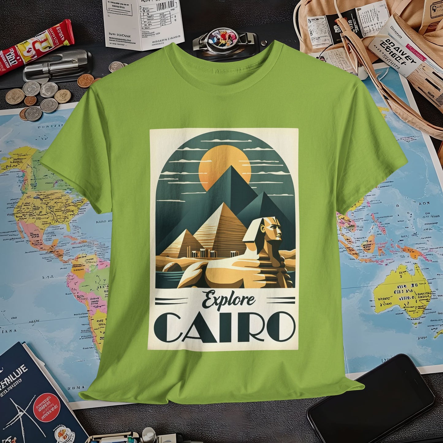 Cairo Elegance Air Travel T-Shirts | Jetsetter, Airport, and International Flight Tees