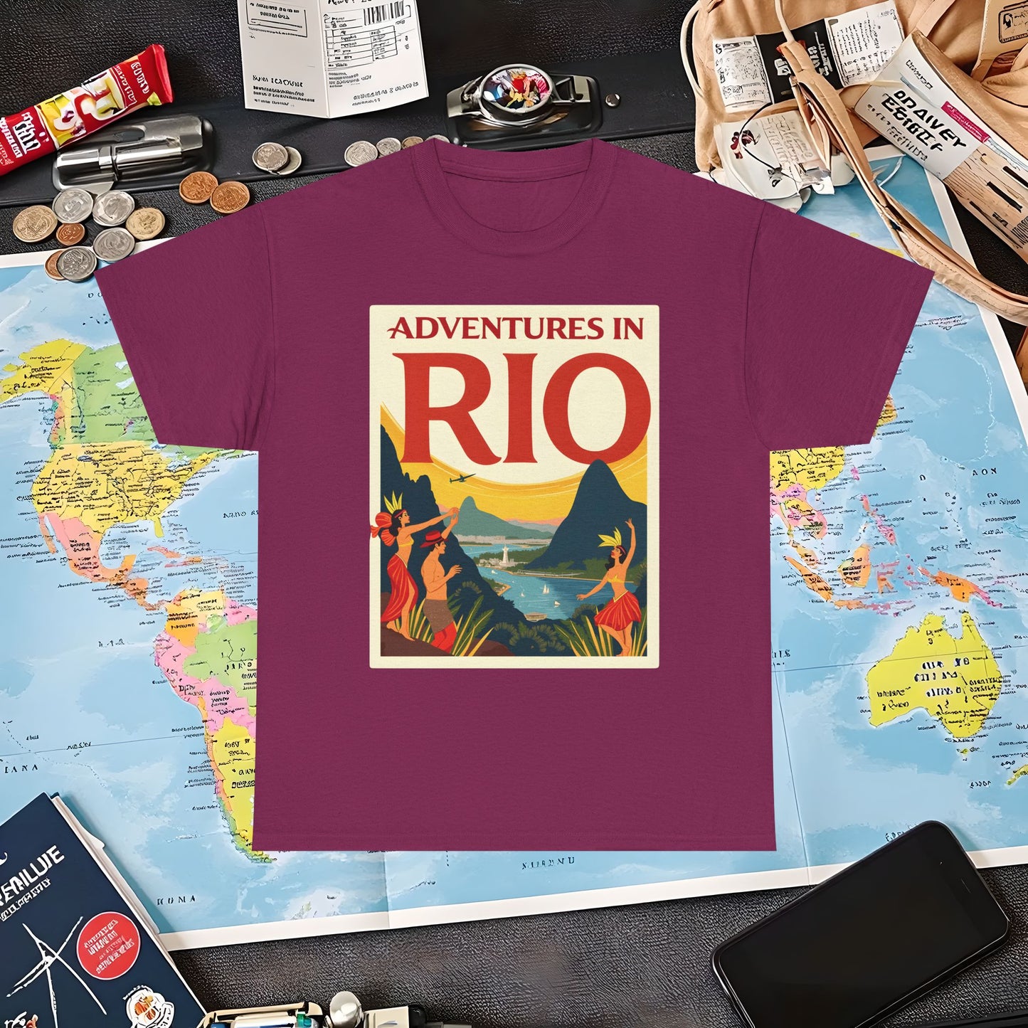 Rio Adventures Air Travel T-Shirts | Jetsetter, Airport, and International Flight Tees
