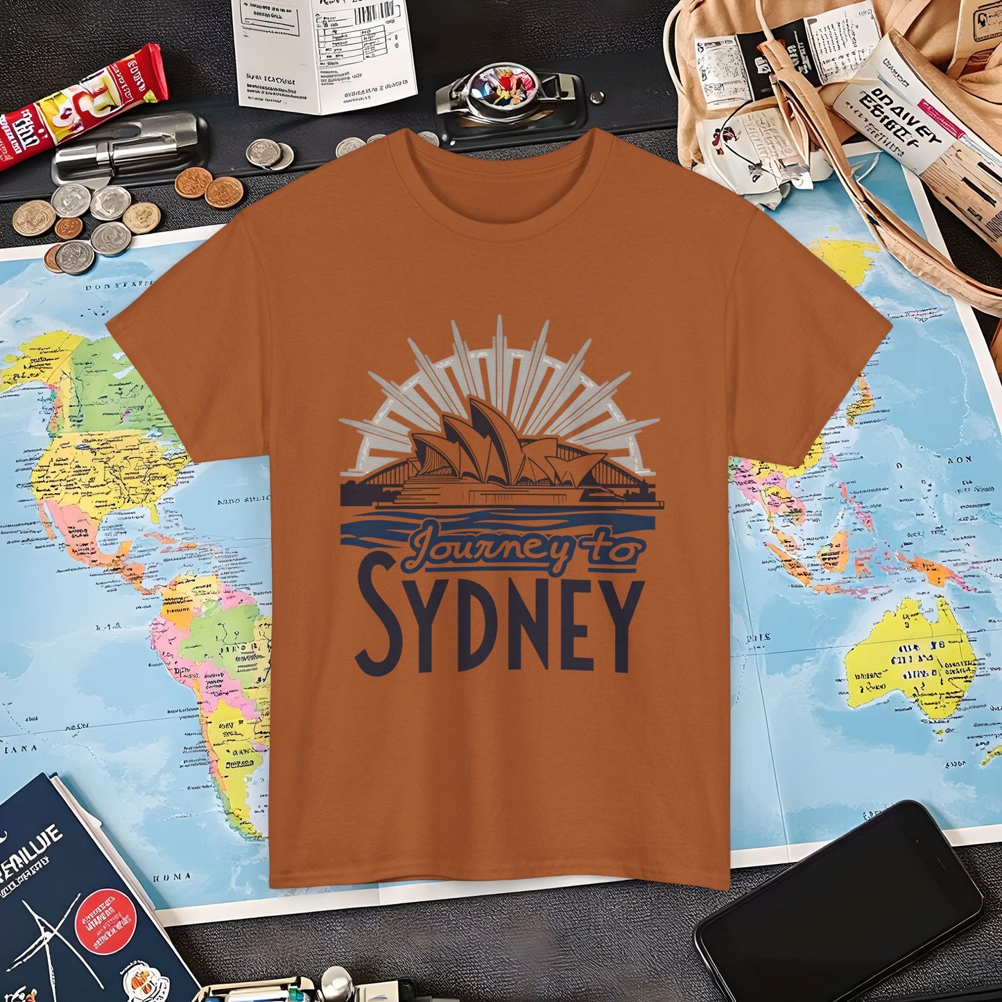 Sydney Elegance Air Travel T-Shirts | Jetsetter, Airport, and International Flight Tees