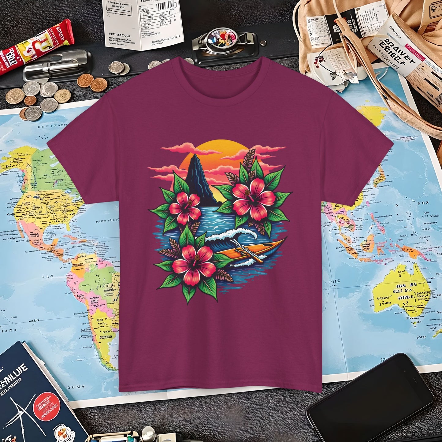 Hawaii Vibes Air Travel T-Shirts | Jetsetter, Airport, and International Flight Tees