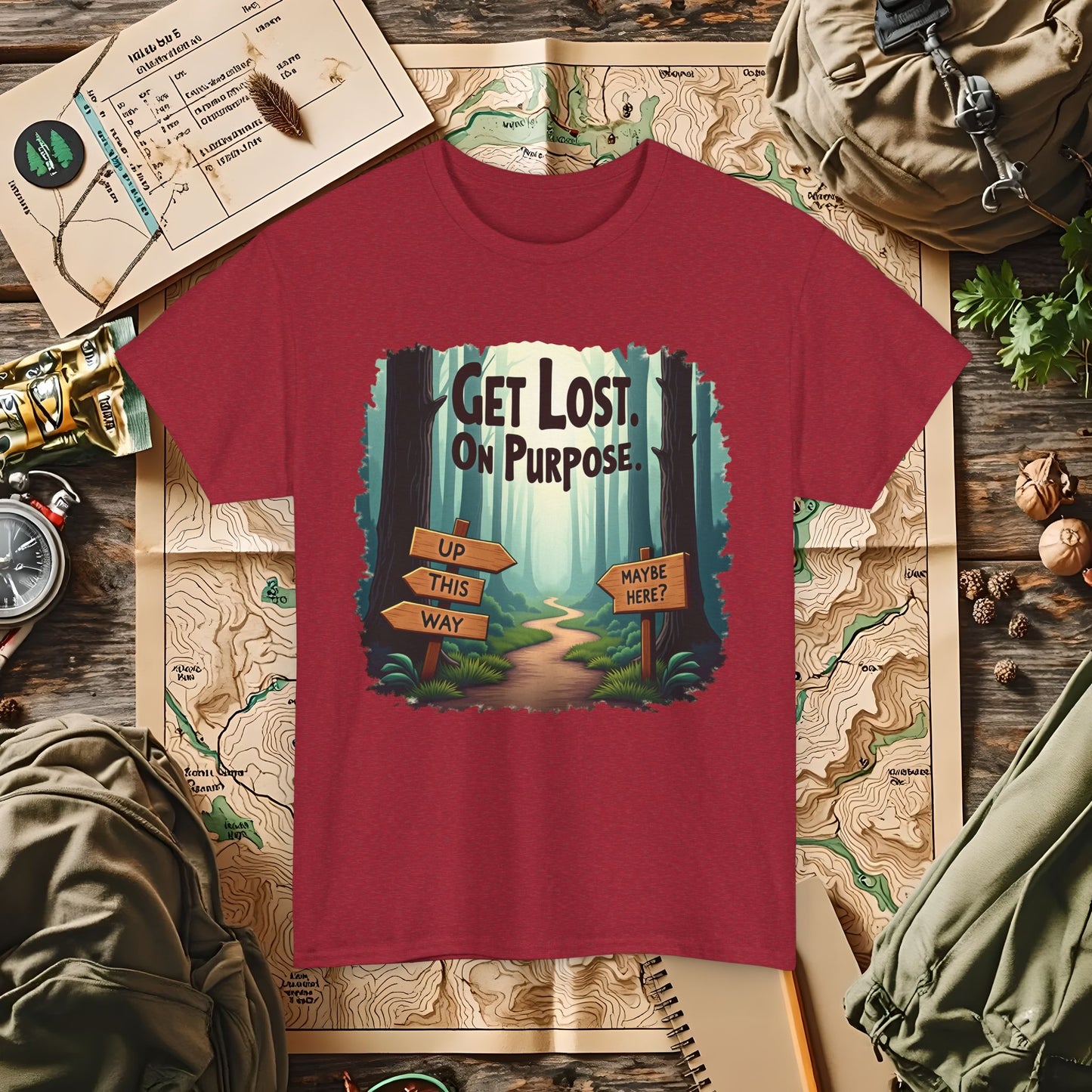 Nature Escape Outdoor Adventure T-Shirts | Camping, Hiking, Rafting & Kayaking Tees for Nature Lovers