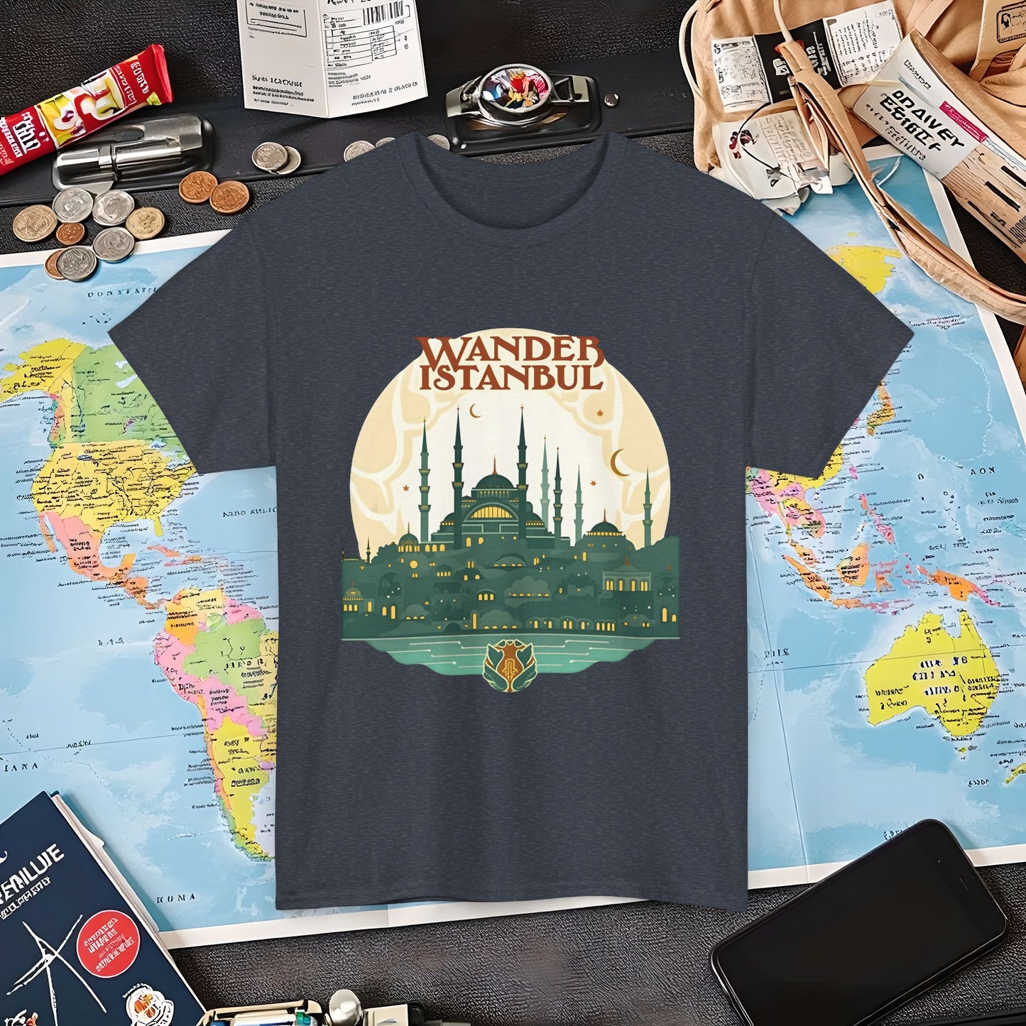 Istanbul Wandering Air Travel T-Shirts | Jetsetter, Airport, and International Flight Tees