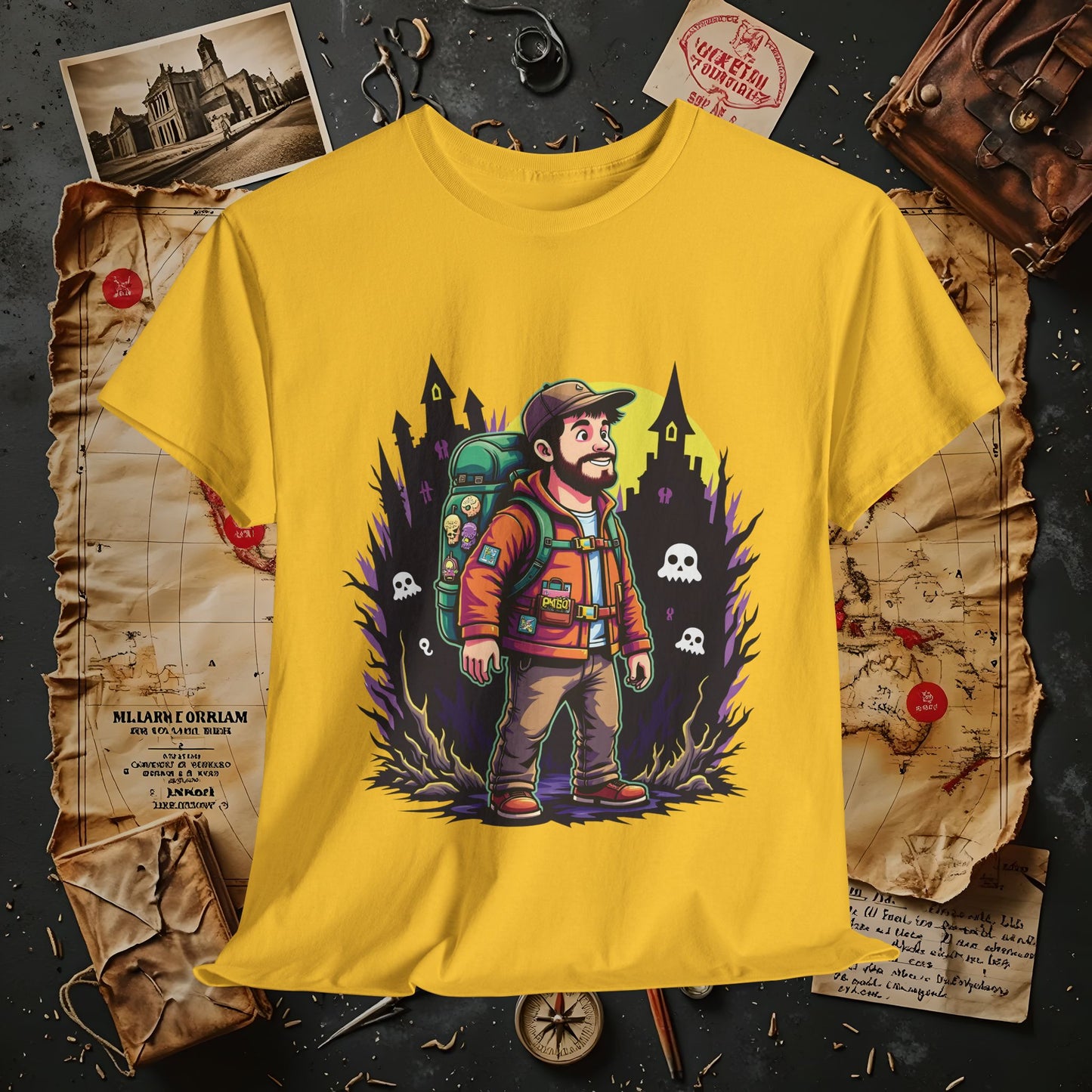 Ghost Hunt Thrillseeker Dark Tourism T-Shirts | Hauntingly Cool Travel Tees for the Morbidly Curious