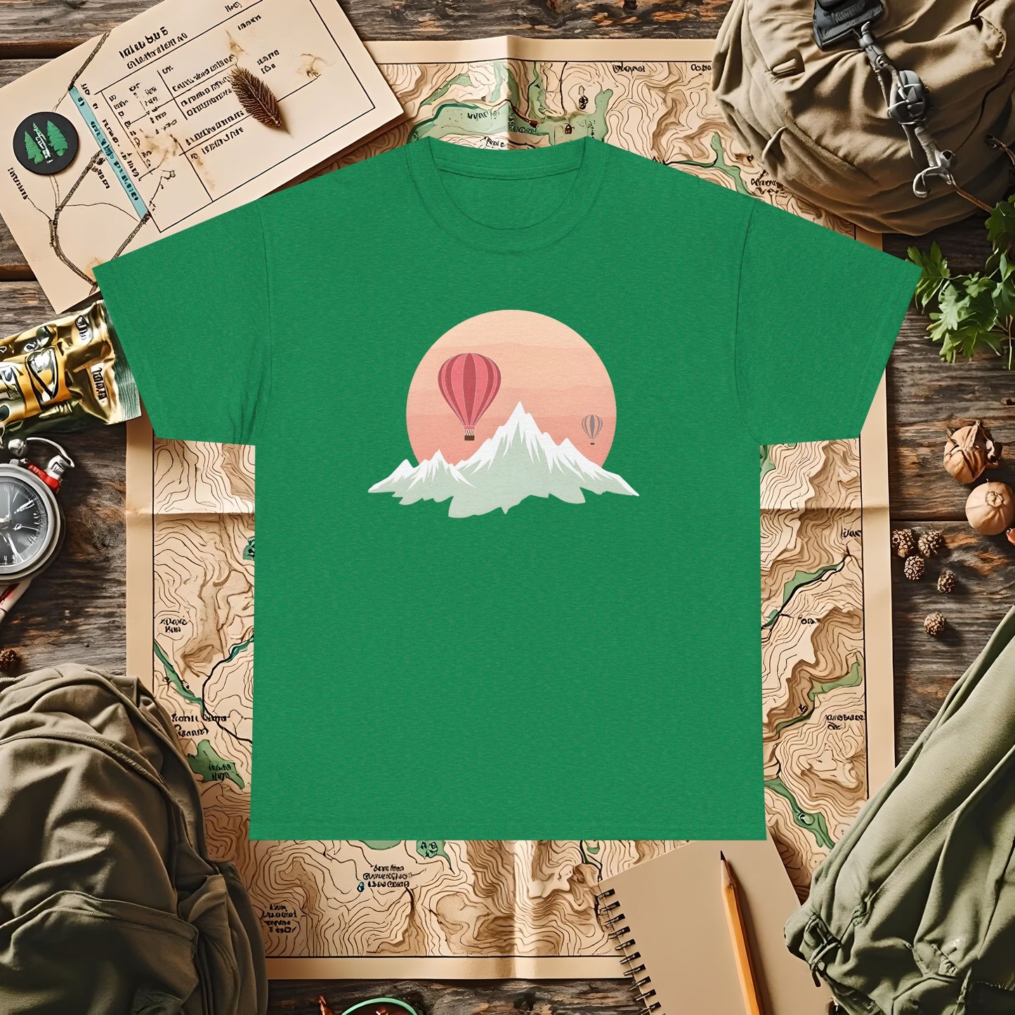 Retro Heights Outdoor Adventure T-Shirts | Camping, Hiking, Rafting & Kayaking Tees for Nature Lovers