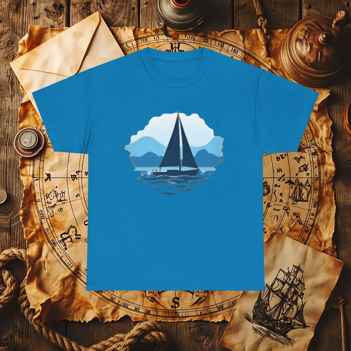 Sailboat Serenity Cruise Travel T-Shirts | Funny & Stylish Tees for Ocean Adventures