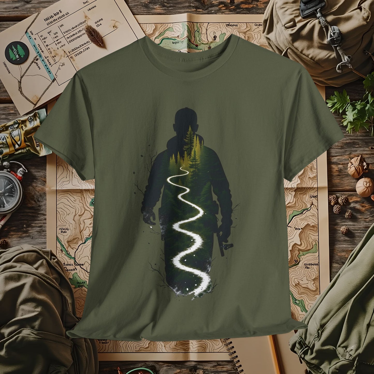 Nature Journey Outdoor Adventure T-Shirts | Camping, Hiking, Rafting & Kayaking Tees for Nature Lovers