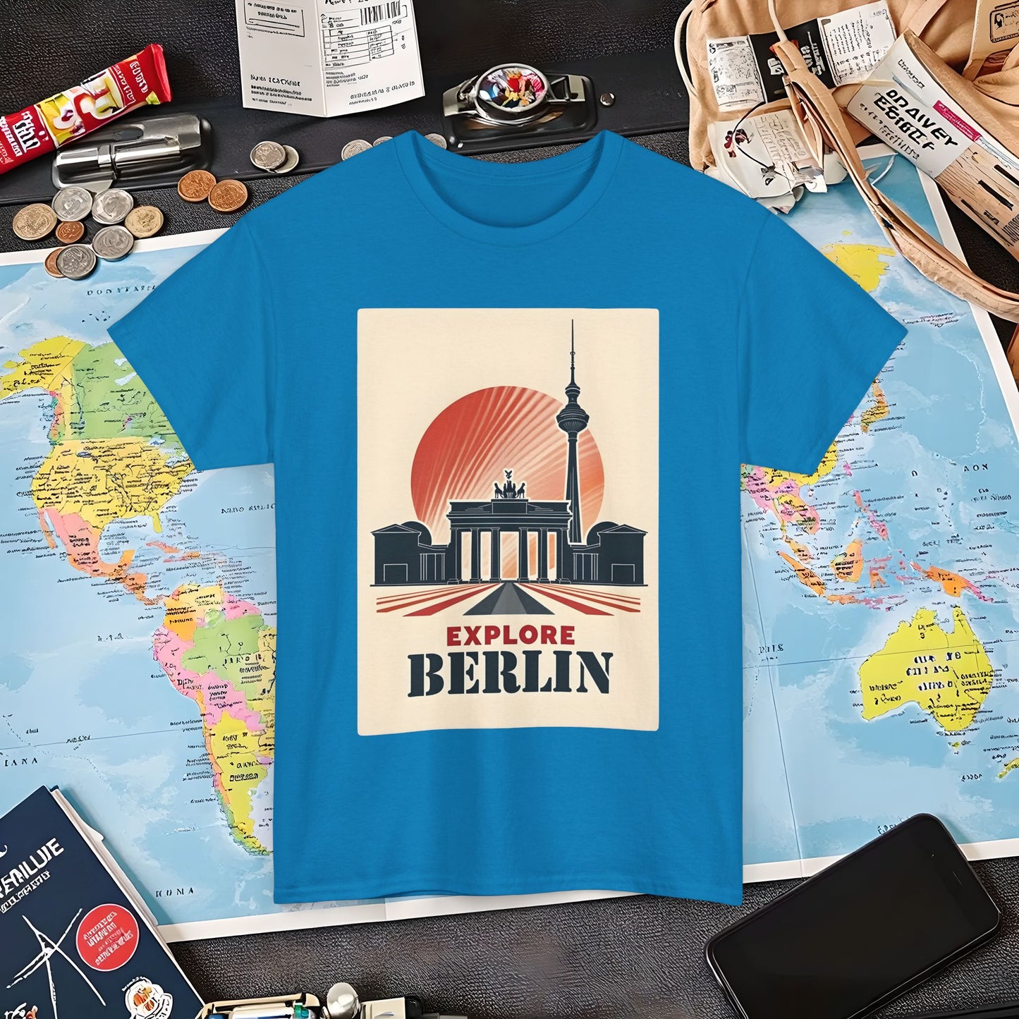 Berlin Deco Air Travel T-Shirts | Jetsetter, Airport, and International Flight Tees