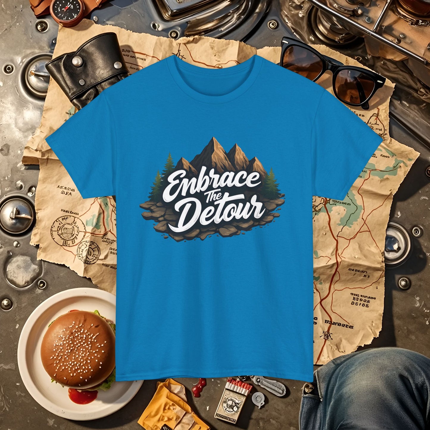 Detour Adventure Road Trip & Vehicle Travel T-Shirts | Car, RV, and Motorcycle Adventure Tees