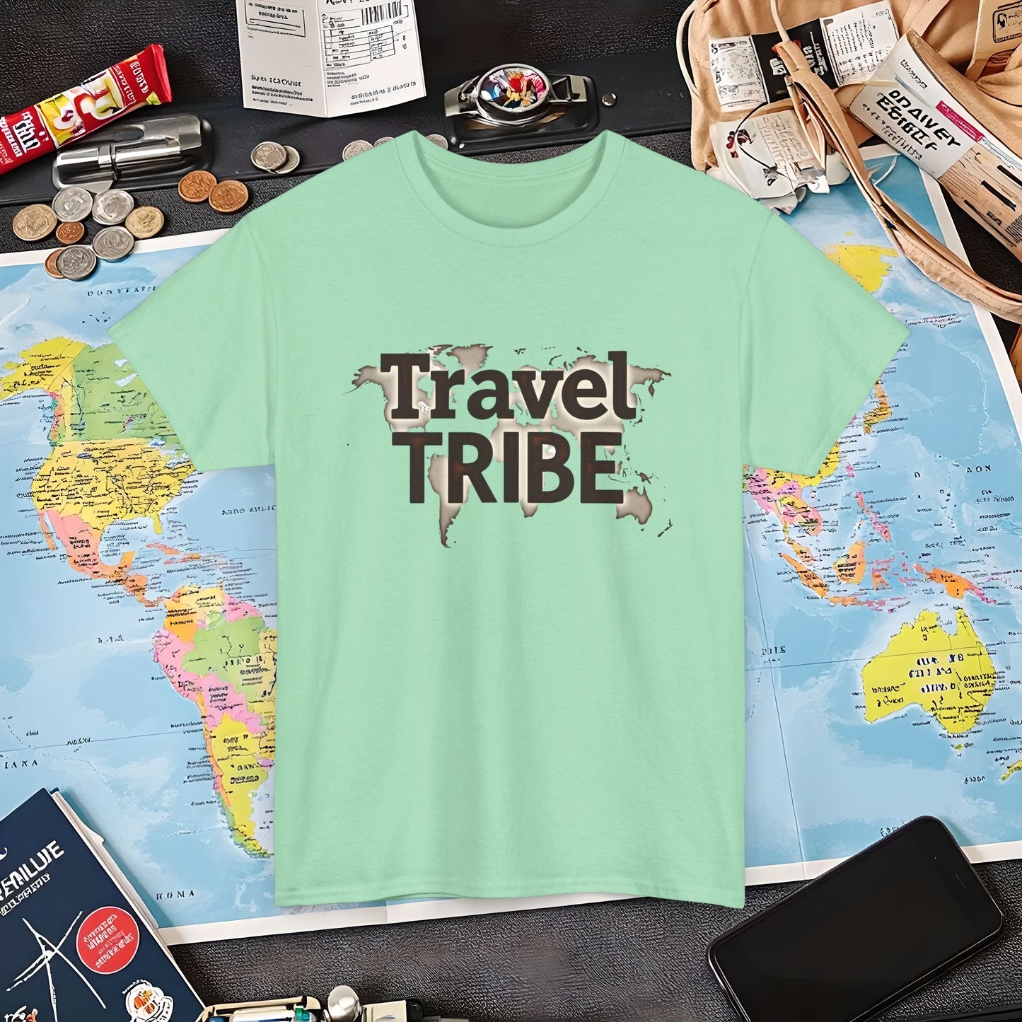 Travel Tribe Globe Air Travel T-Shirts | Jetsetter, Airport, and International Flight Tees