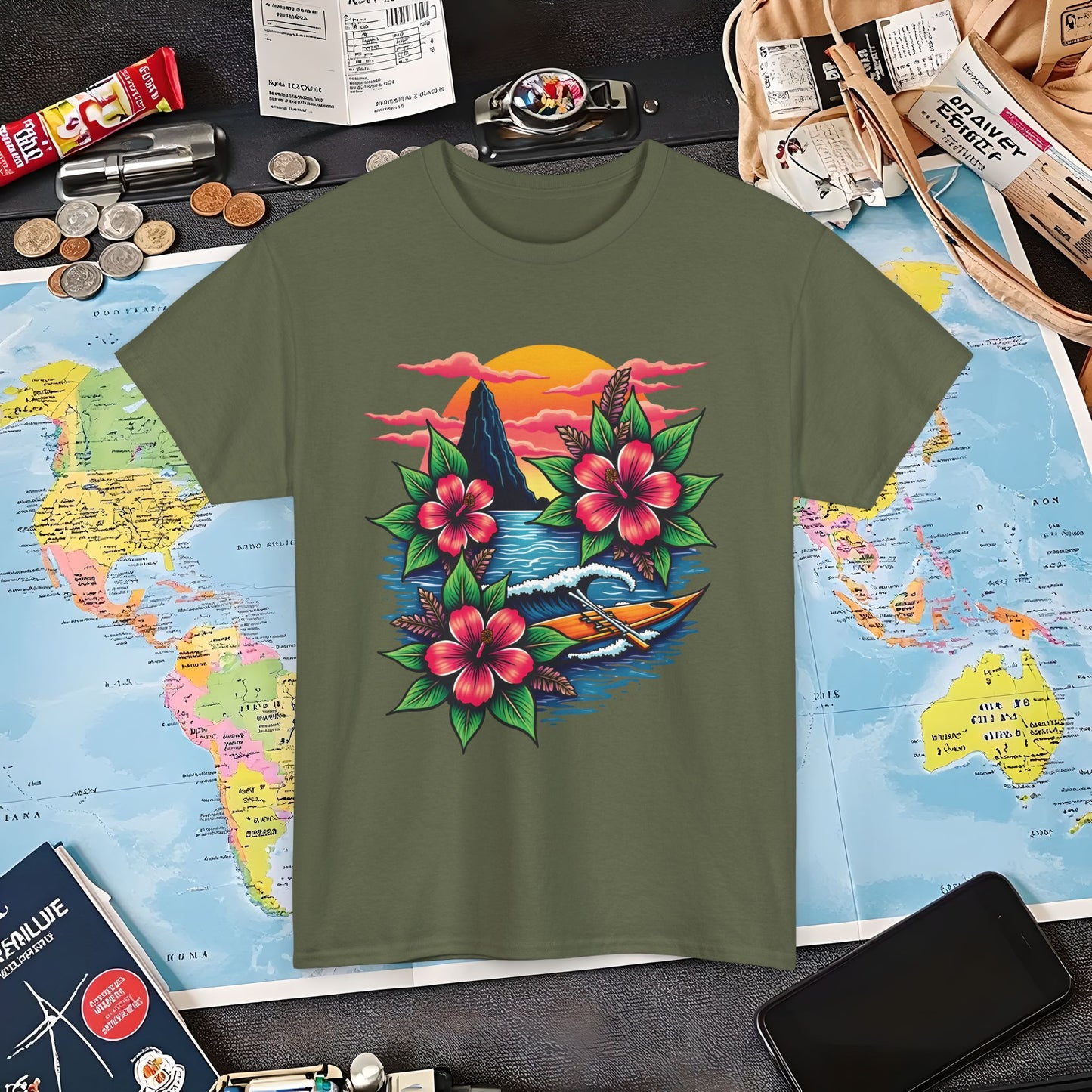Hawaii Vibes Air Travel T-Shirts | Jetsetter, Airport, and International Flight Tees
