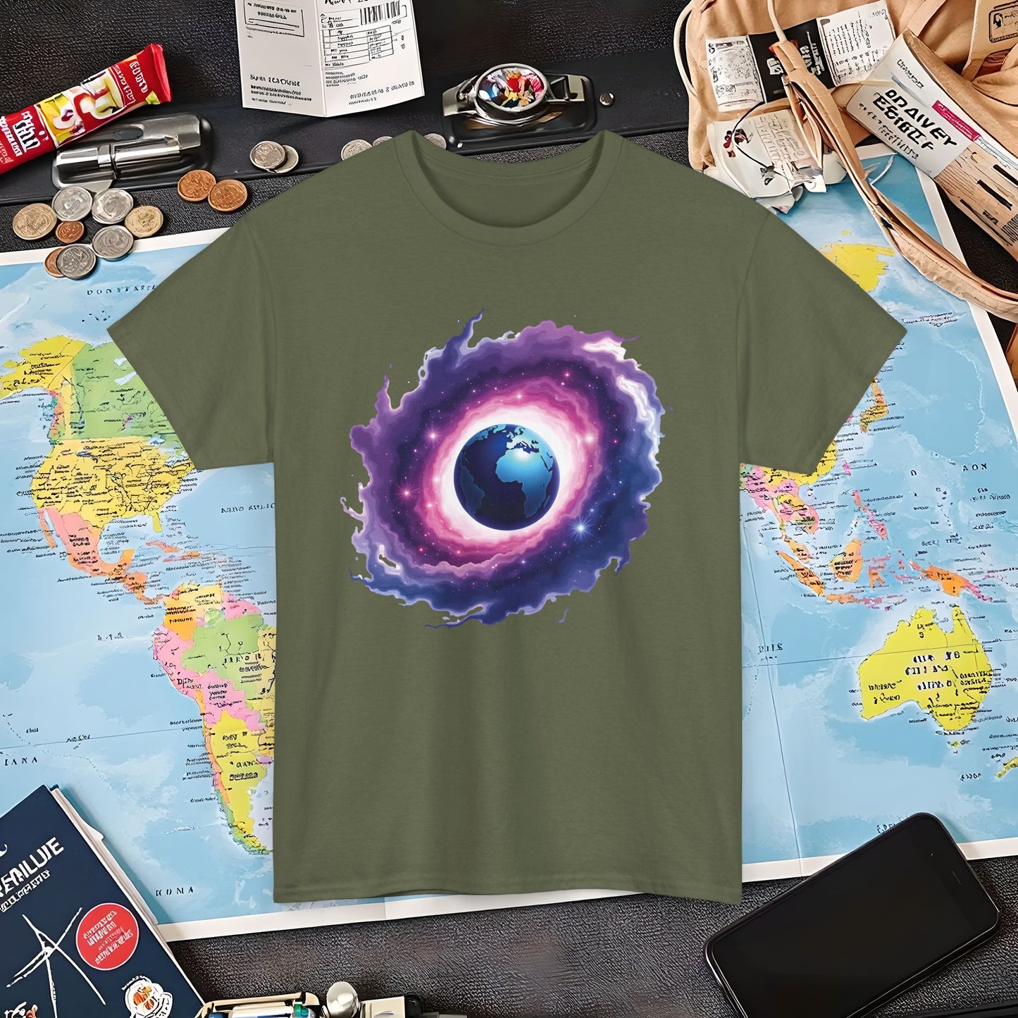 Cosmic Journey Air Travel T-Shirts | Jetsetter, Airport, and International Flight Tees