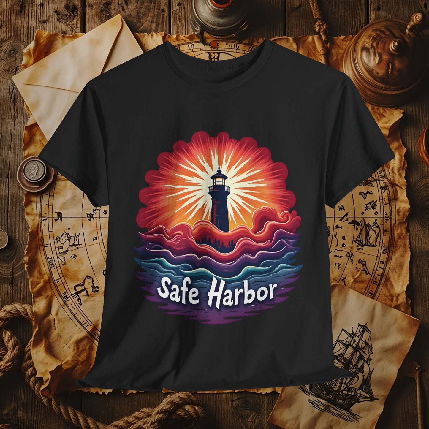 Harbor Glow Cruise Travel T-Shirts | Funny & Stylish Tees for Ocean Adventures