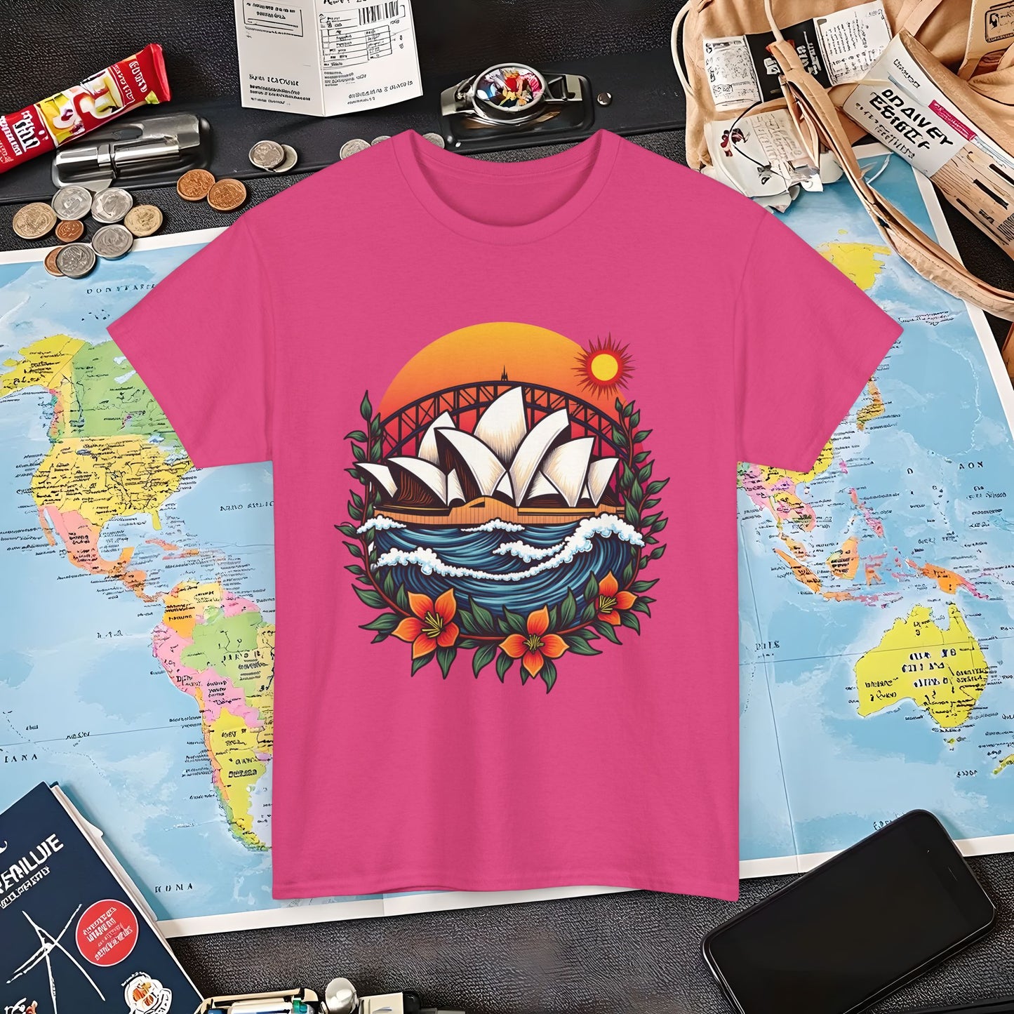 Sydney Vibes Air Travel T-Shirts | Jetsetter, Airport, and International Flight Tees