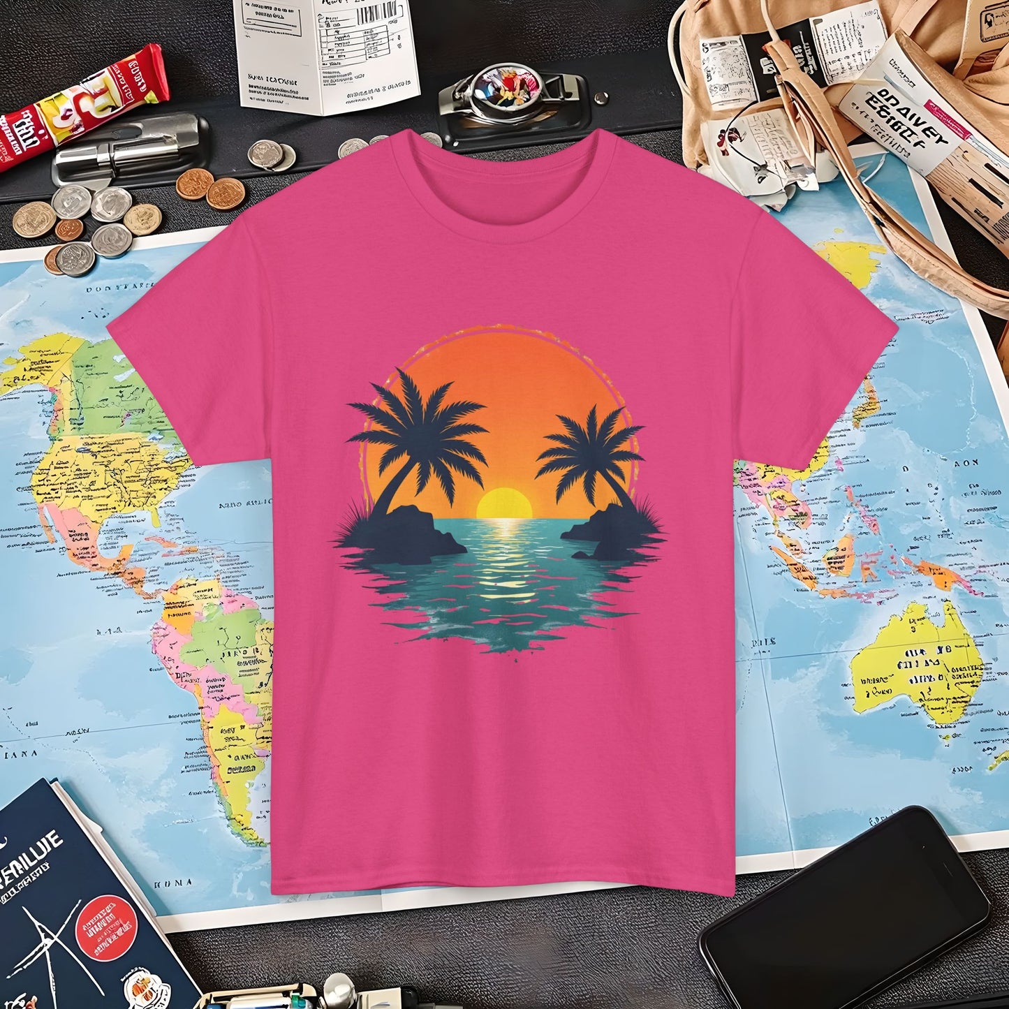 Tropical Escape Air Travel T-Shirts | Jetsetter, Airport, and International Flight Tees