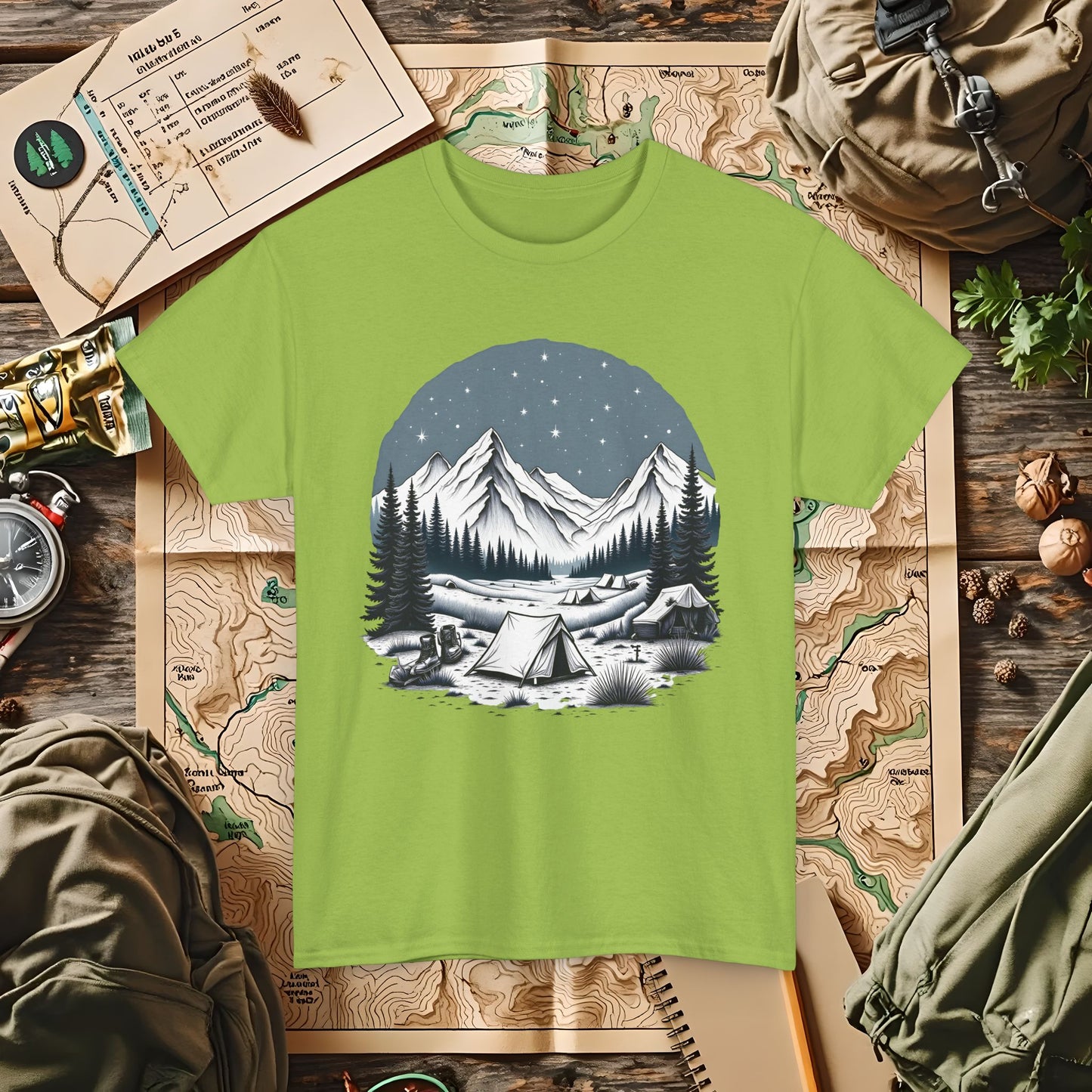 Rustic Outdoor Adventure T-Shirts | Camping, Hiking, Rafting & Kayaking Tees for Nature Lovers