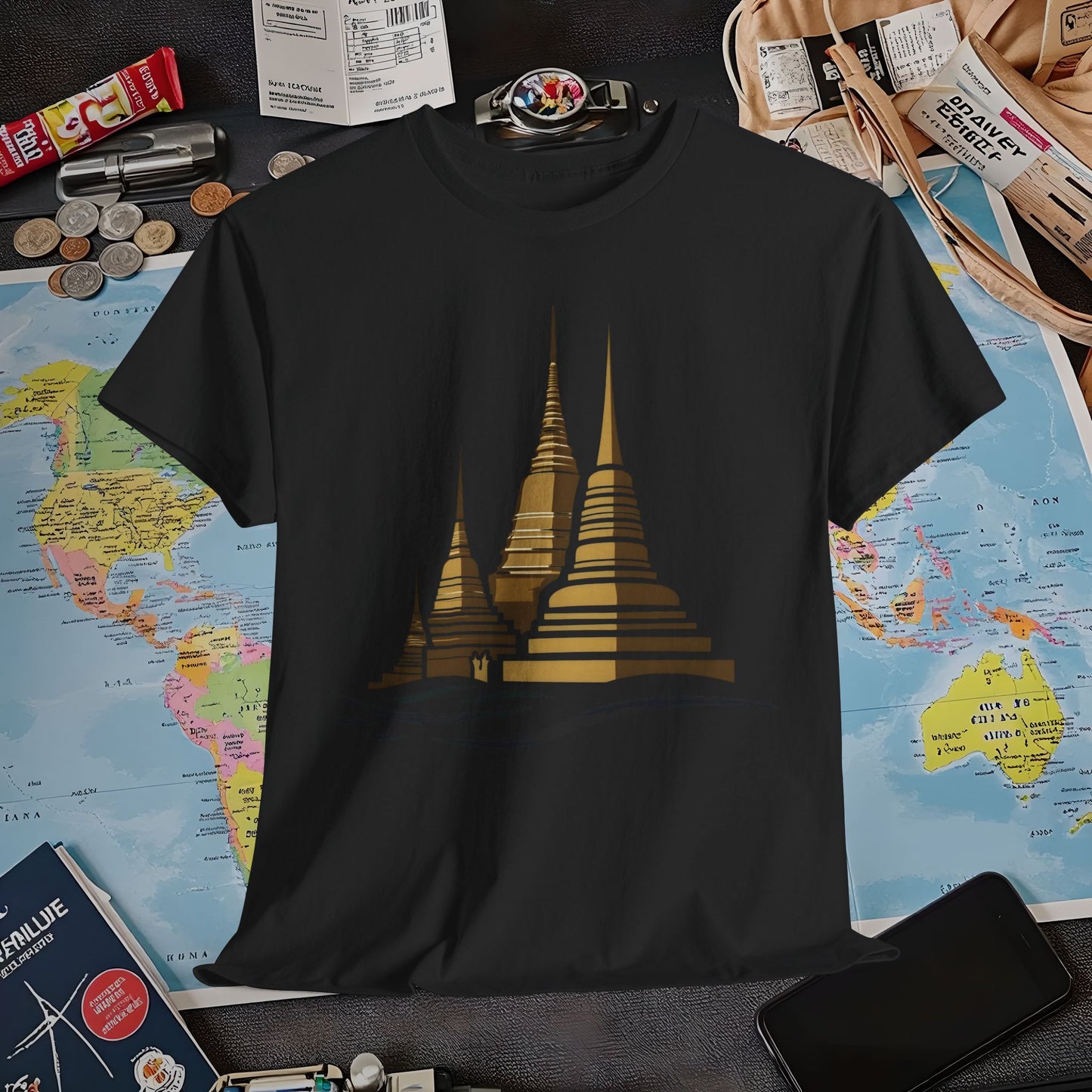 Temple Elegance Air Travel T-Shirts | Jetsetter, Airport, and International Flight Tees