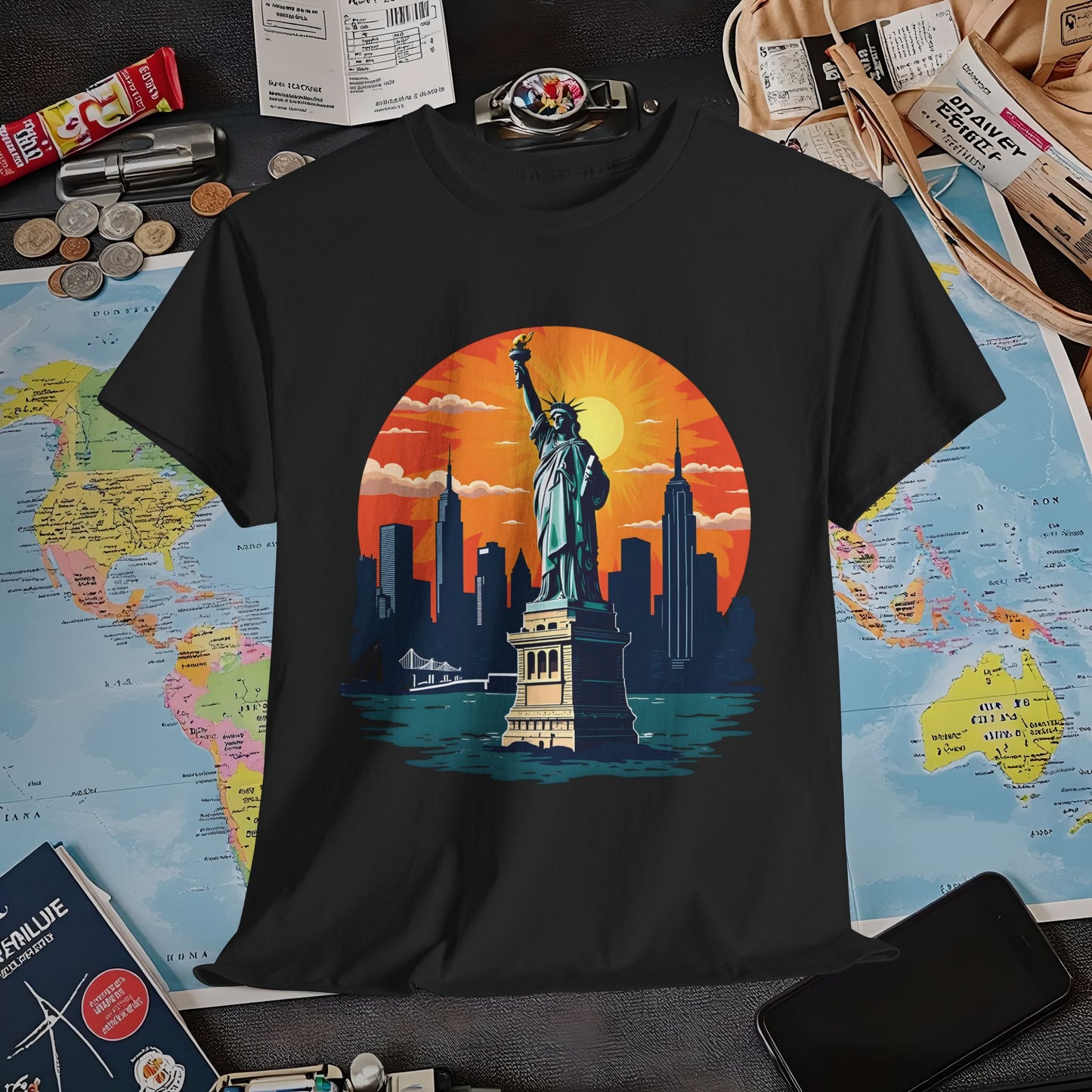 New York Dream Air Travel T-Shirts | Jetsetter, Airport, and International Flight Tees