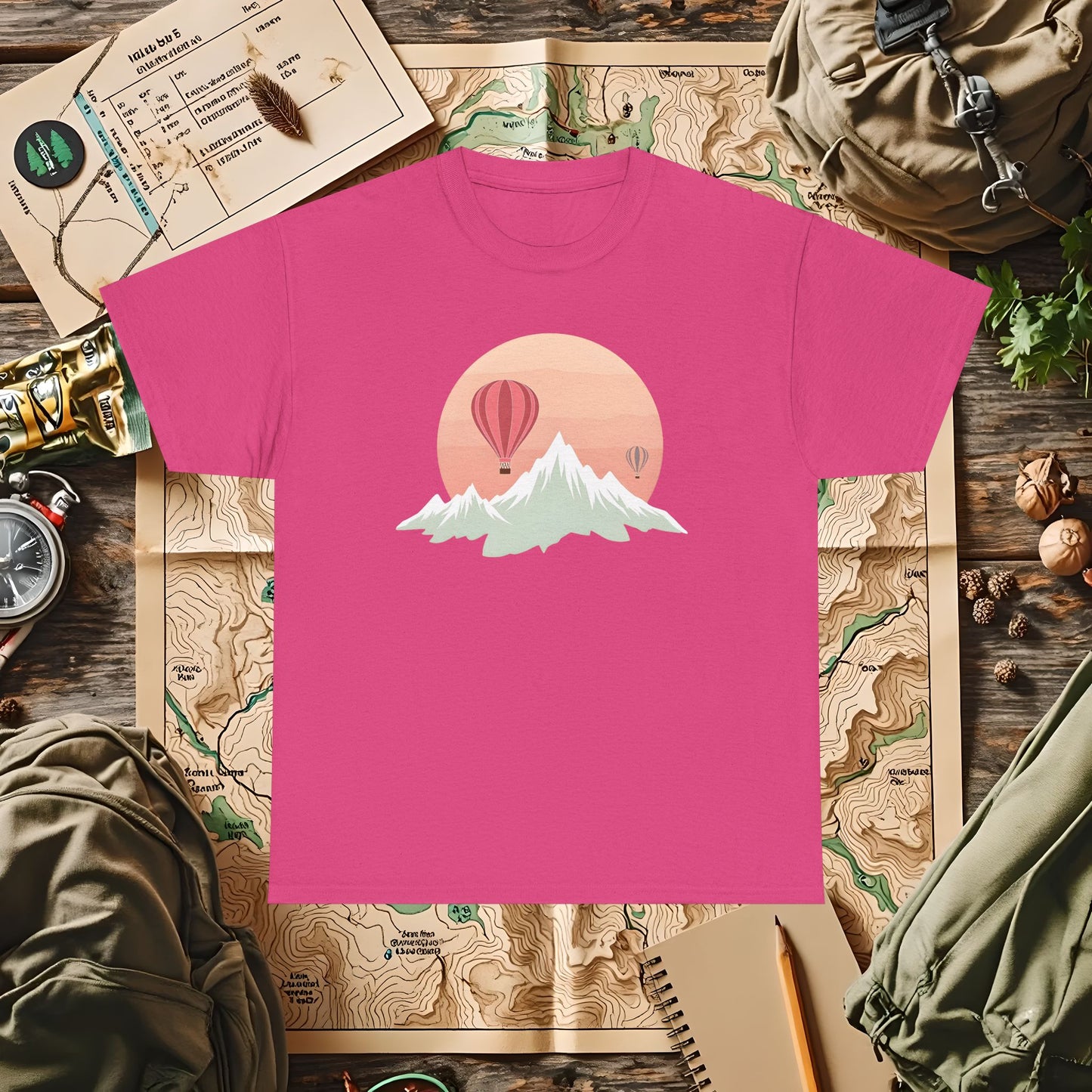Retro Heights Outdoor Adventure T-Shirts | Camping, Hiking, Rafting & Kayaking Tees for Nature Lovers