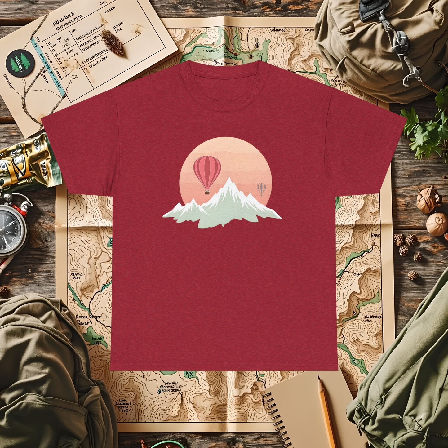 Retro Heights Outdoor Adventure T-Shirts | Camping, Hiking, Rafting & Kayaking Tees for Nature Lovers