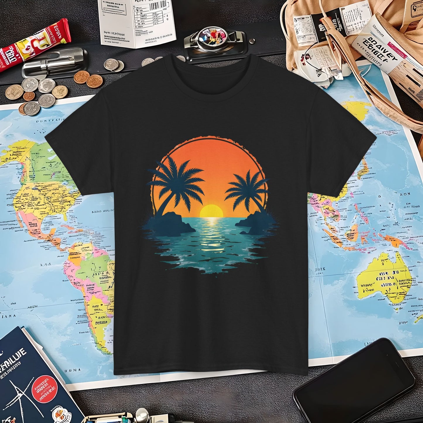 Tropical Escape Air Travel T-Shirts | Jetsetter, Airport, and International Flight Tees