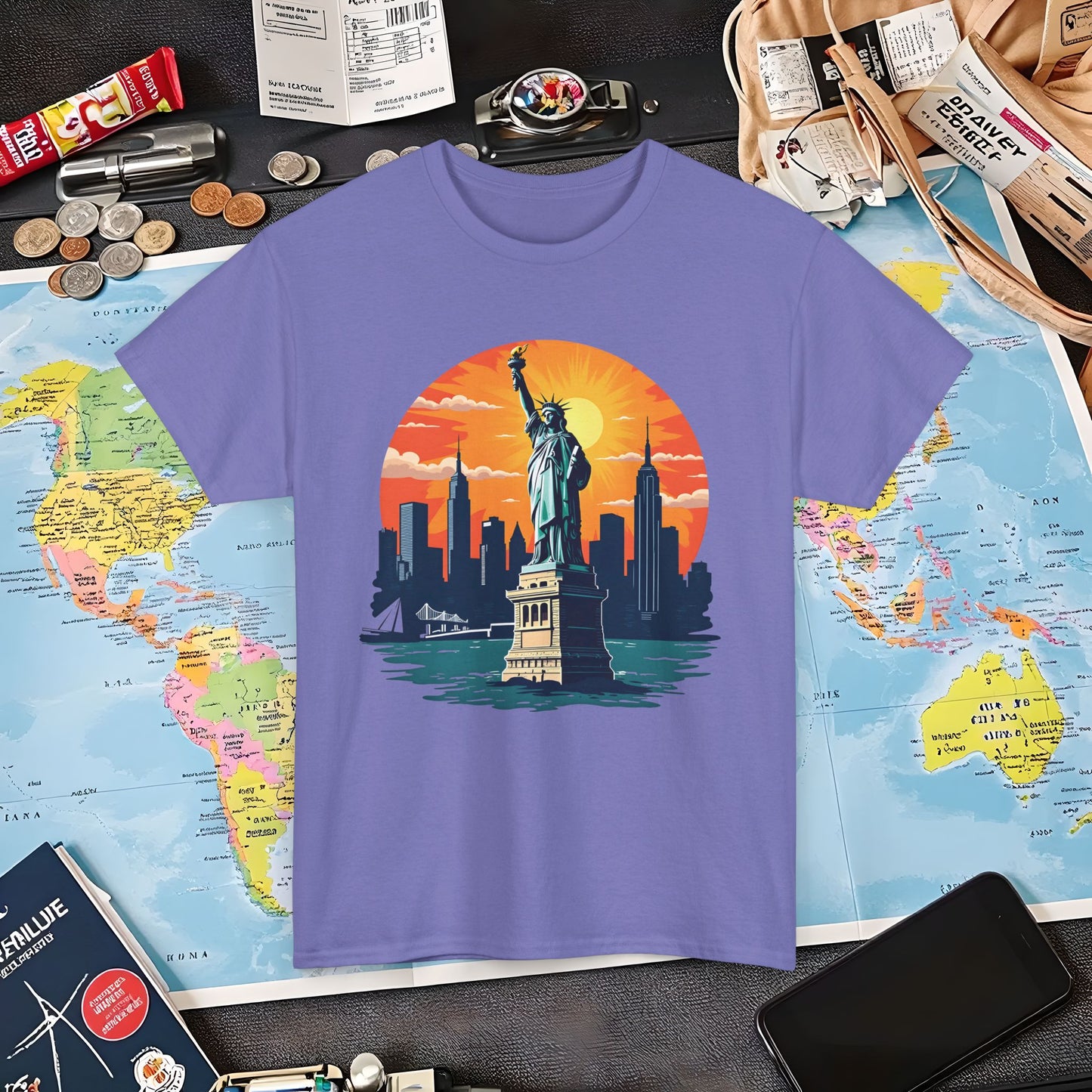 New York Dream Air Travel T-Shirts | Jetsetter, Airport, and International Flight Tees