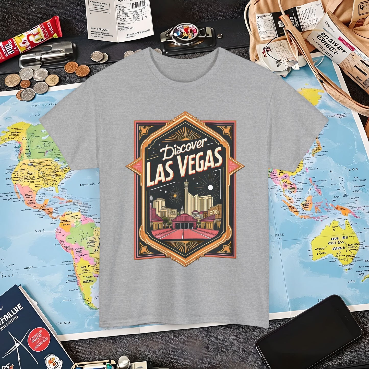 Las Vegas Glamour Air Travel T-Shirts | Jetsetter, Airport, and International Flight Tees