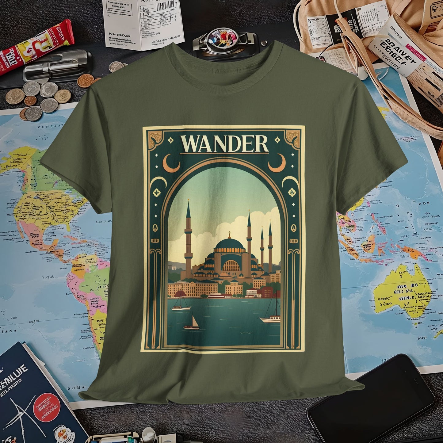 Istanbul Elegance Air Travel T-Shirts | Jetsetter, Airport, and International Flight Tees