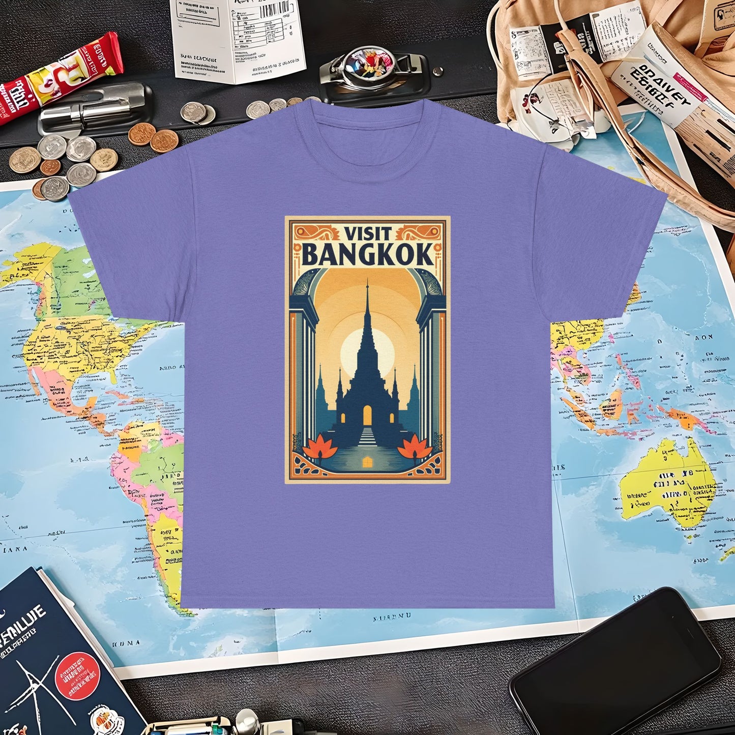 Bangkok Bliss Air Travel T-Shirts | Jetsetter, Airport, and International Flight Tees