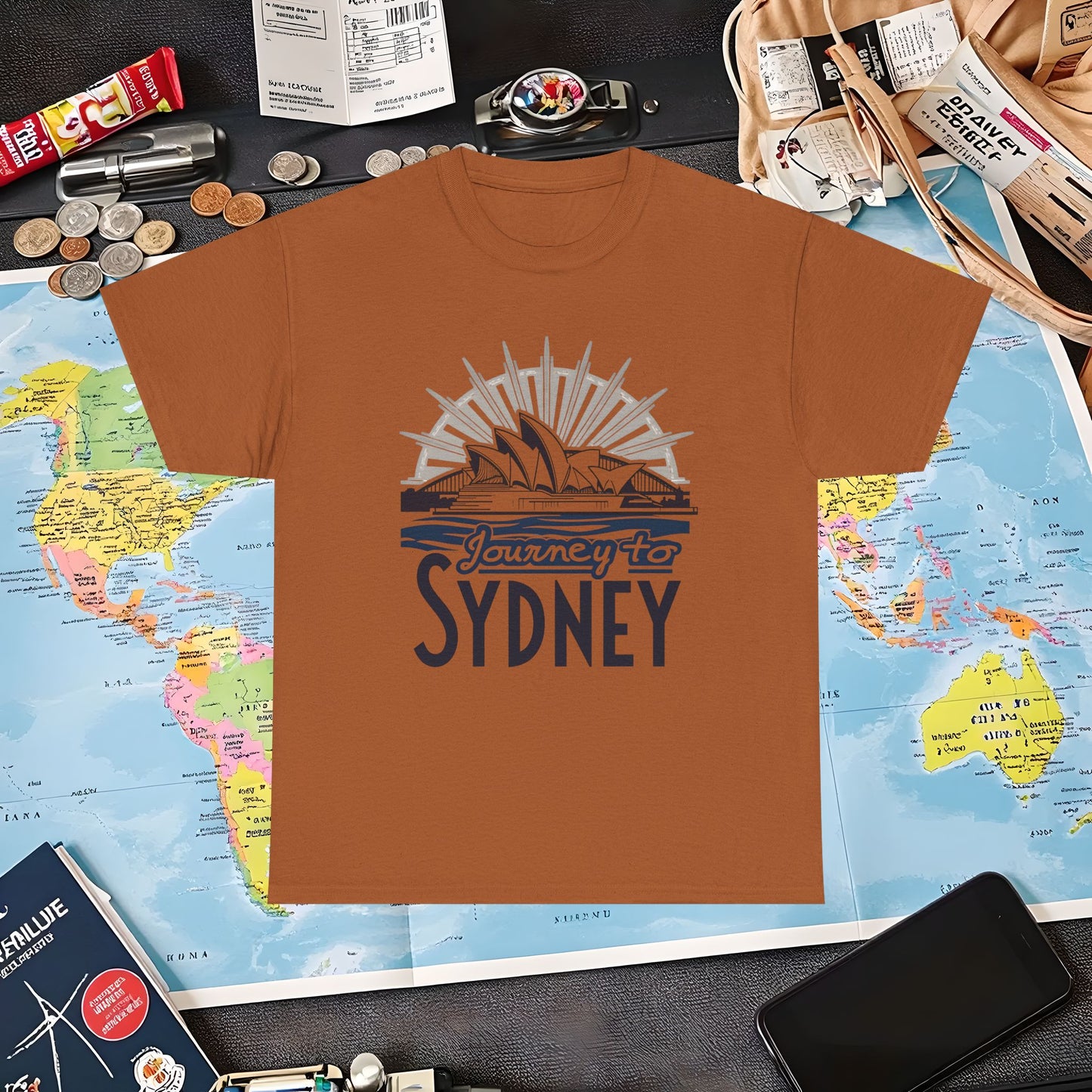 Sydney Elegance Air Travel T-Shirts | Jetsetter, Airport, and International Flight Tees