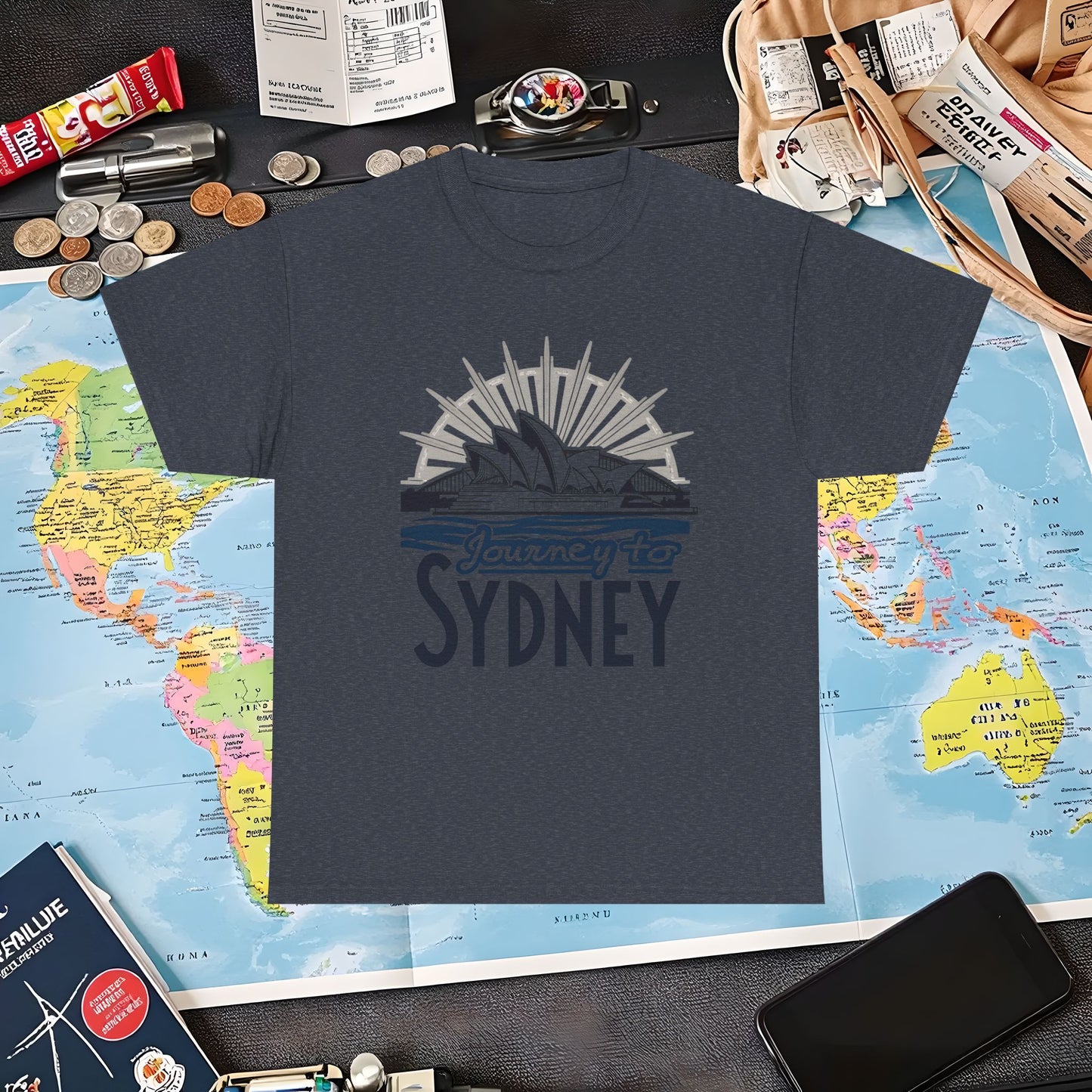 Sydney Elegance Air Travel T-Shirts | Jetsetter, Airport, and International Flight Tees