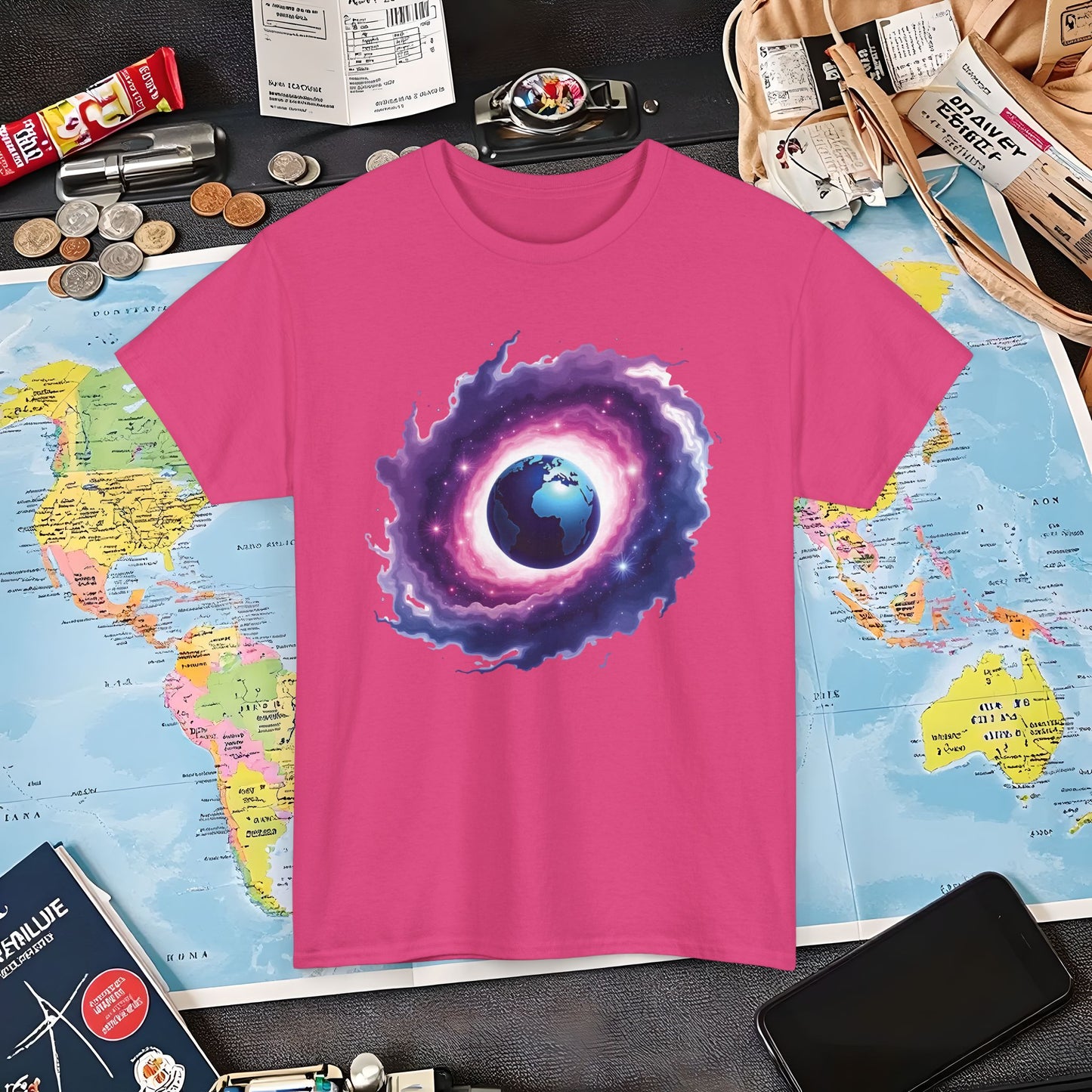 Cosmic Journey Air Travel T-Shirts | Jetsetter, Airport, and International Flight Tees
