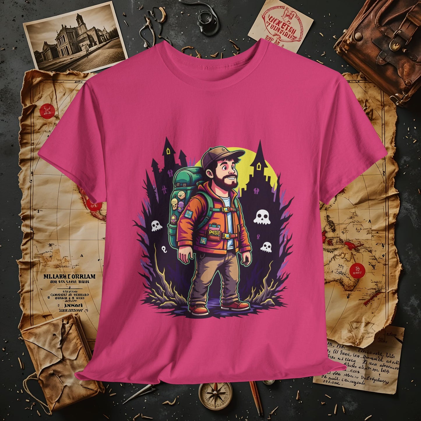 Ghost Hunt Thrillseeker Dark Tourism T-Shirts | Hauntingly Cool Travel Tees for the Morbidly Curious