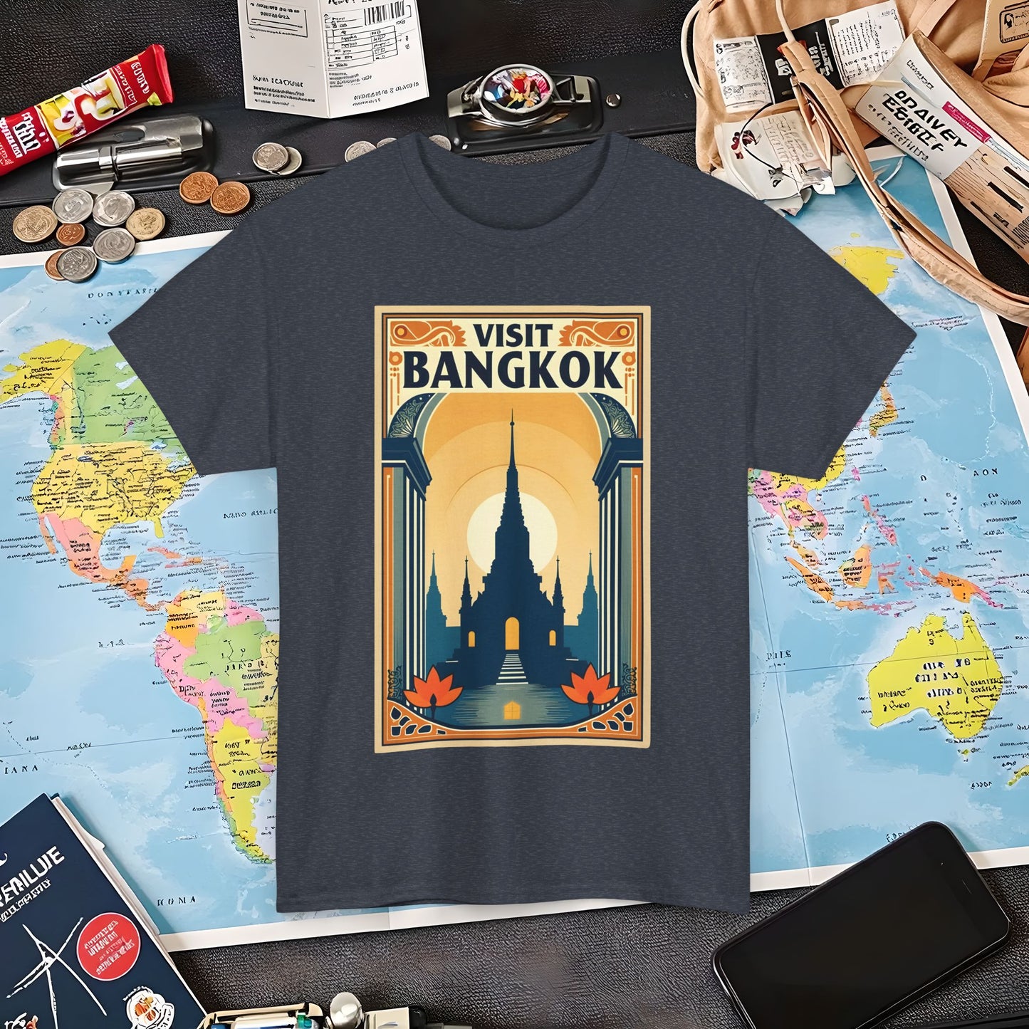 Bangkok Bliss Air Travel T-Shirts | Jetsetter, Airport, and International Flight Tees