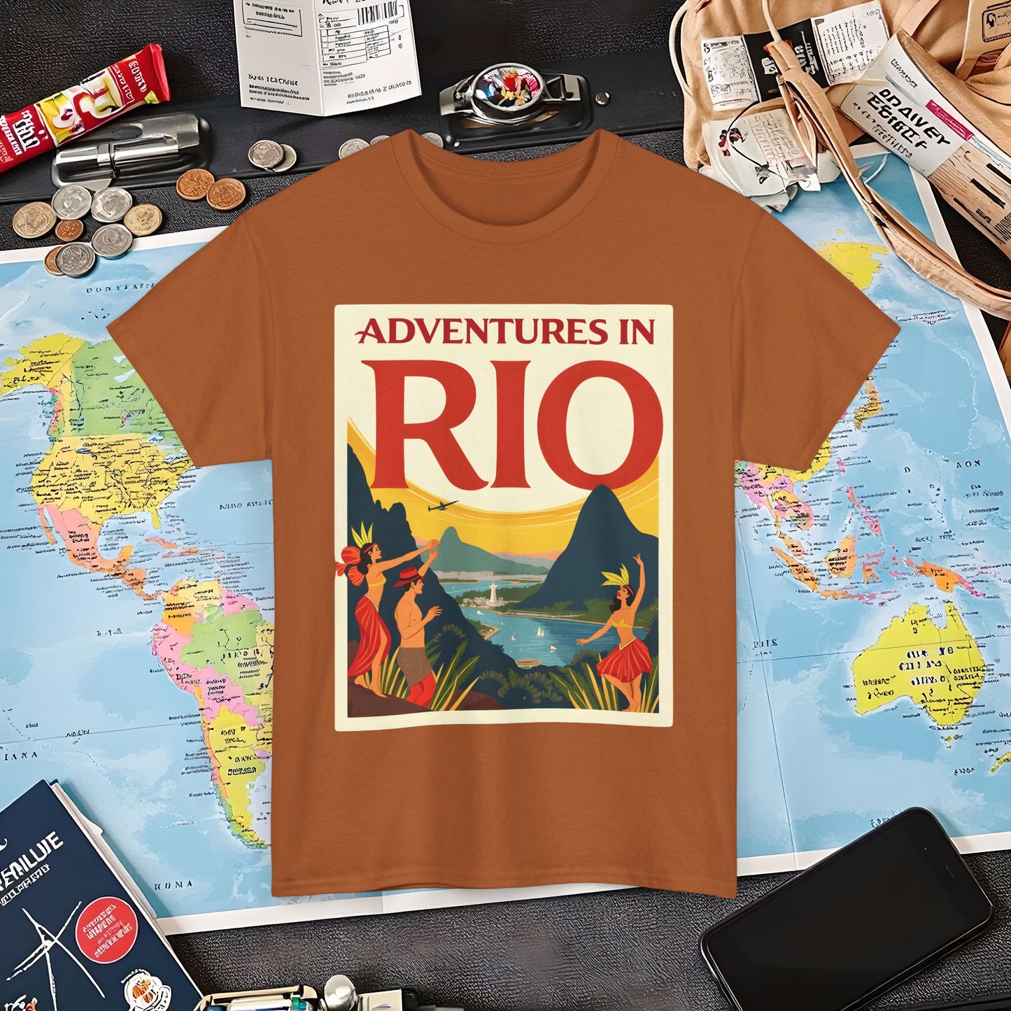 Rio Adventures Air Travel T-Shirts | Jetsetter, Airport, and International Flight Tees