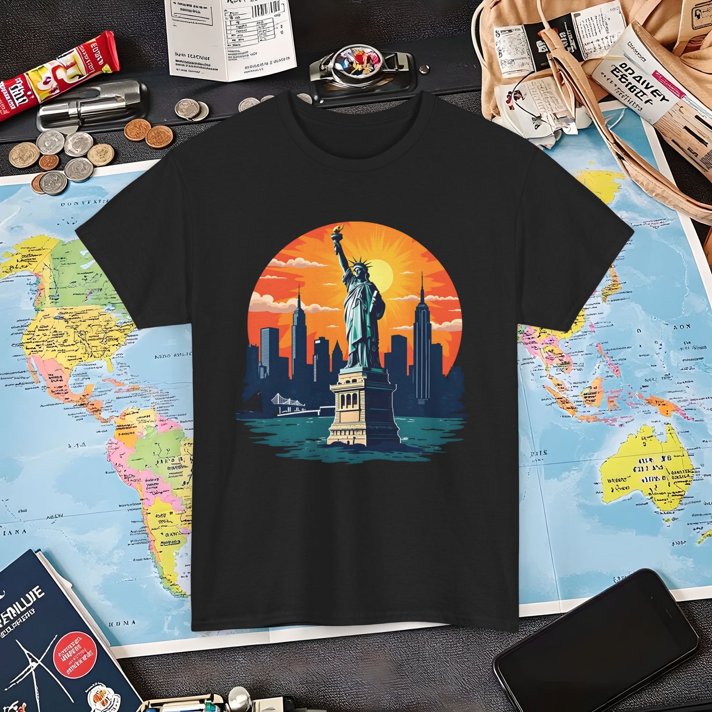 New York Dream Air Travel T-Shirts | Jetsetter, Airport, and International Flight Tees