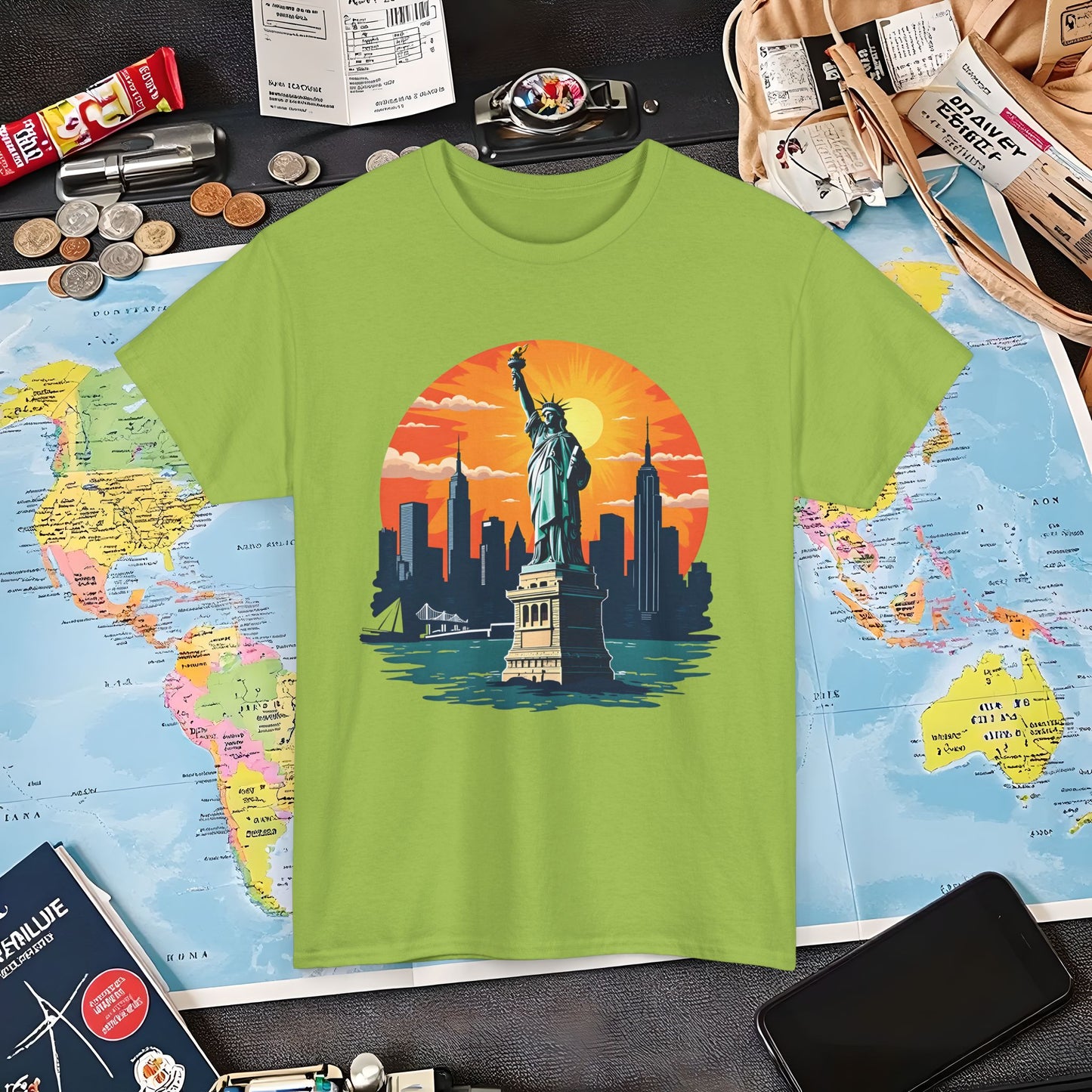 New York Dream Air Travel T-Shirts | Jetsetter, Airport, and International Flight Tees