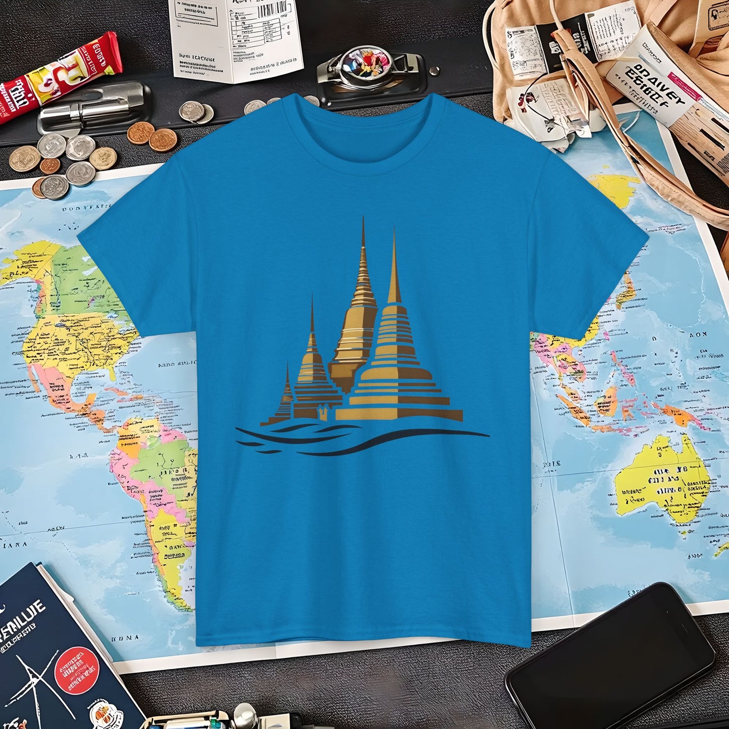 Temple Elegance Air Travel T-Shirts | Jetsetter, Airport, and International Flight Tees