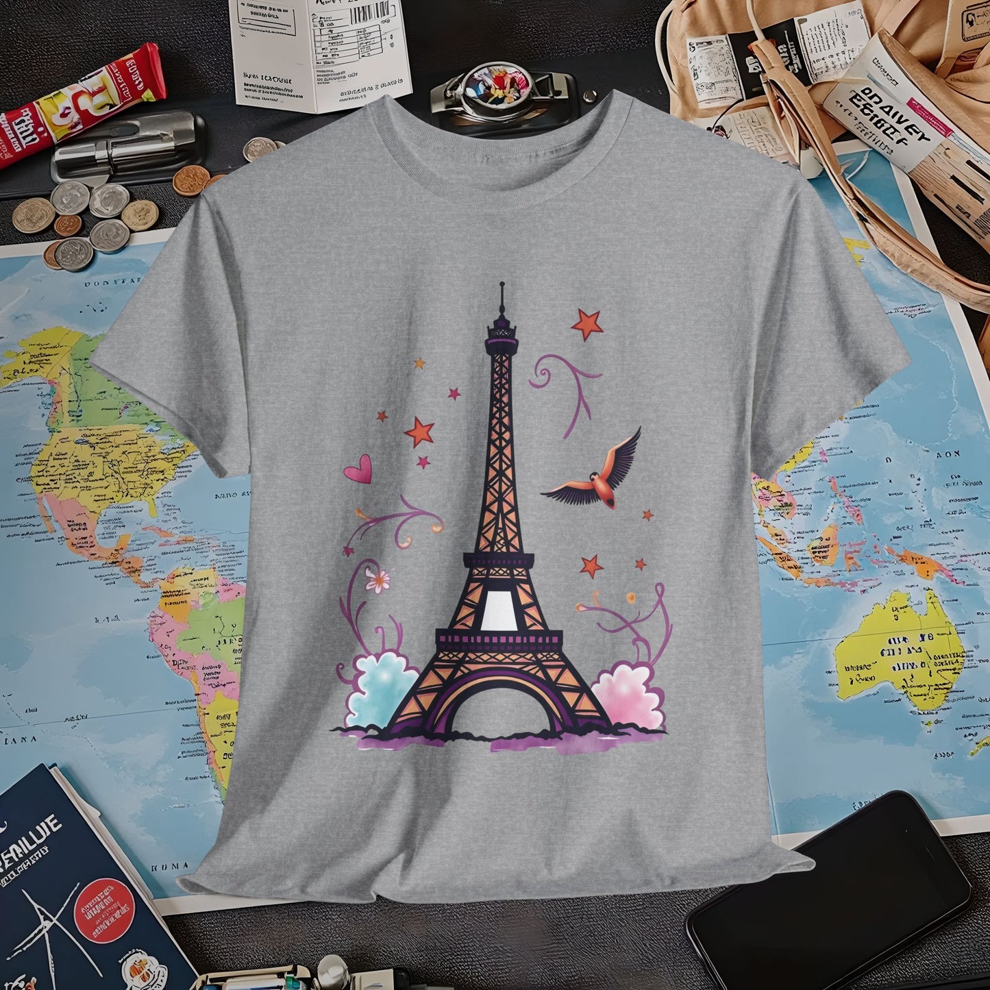 Paris Dream Air Travel T-Shirts | Jetsetter, Airport, and International Flight Tees