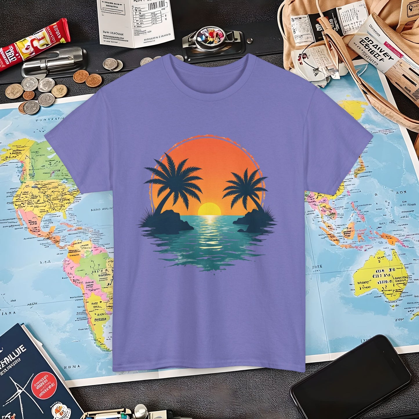 Tropical Escape Air Travel T-Shirts | Jetsetter, Airport, and International Flight Tees