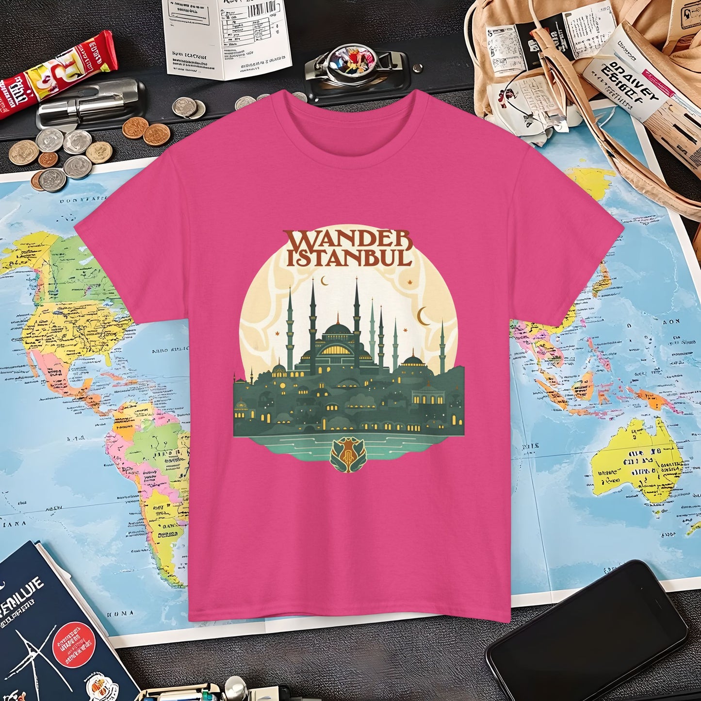 Istanbul Wandering Air Travel T-Shirts | Jetsetter, Airport, and International Flight Tees