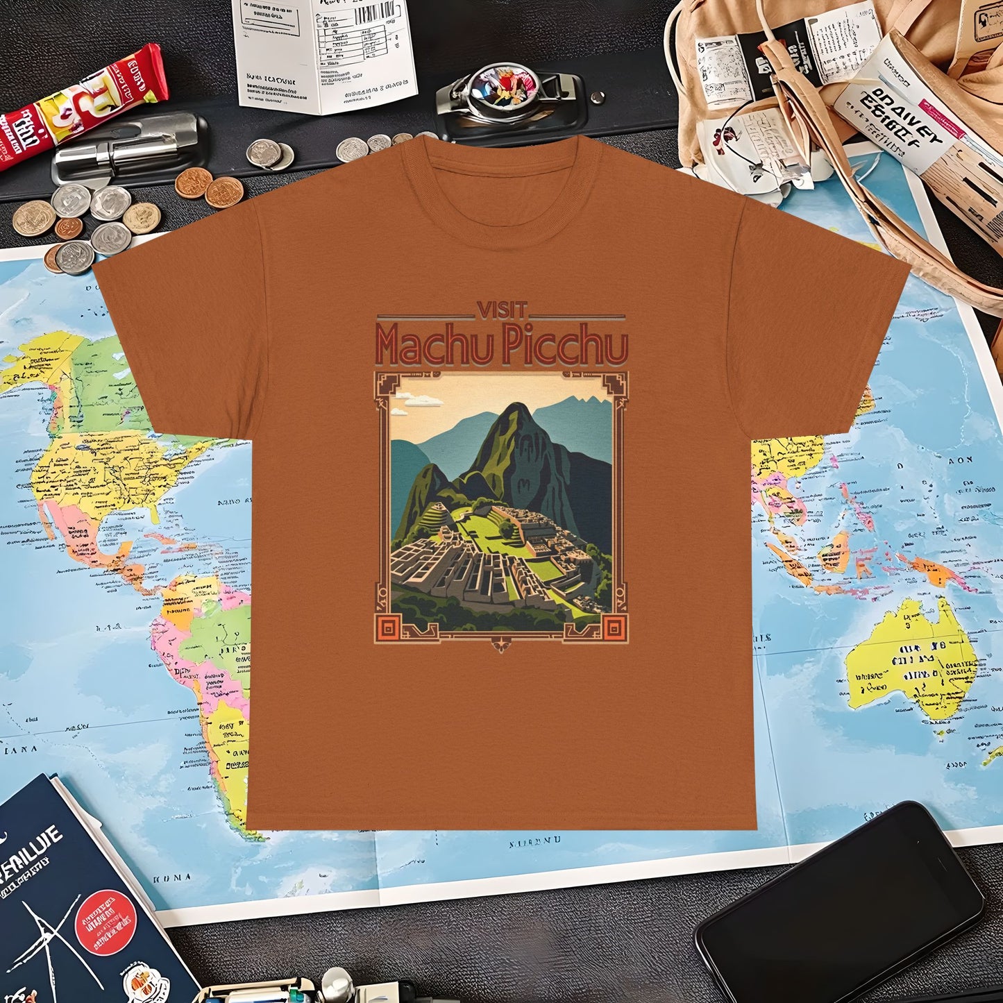 Machu Picchu Air Travel T-Shirts | Jetsetter, Airport, and International Flight Tees