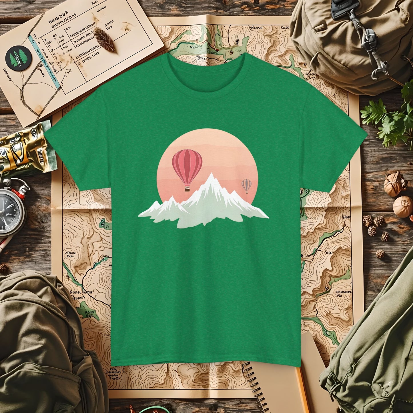 Retro Heights Outdoor Adventure T-Shirts | Camping, Hiking, Rafting & Kayaking Tees for Nature Lovers
