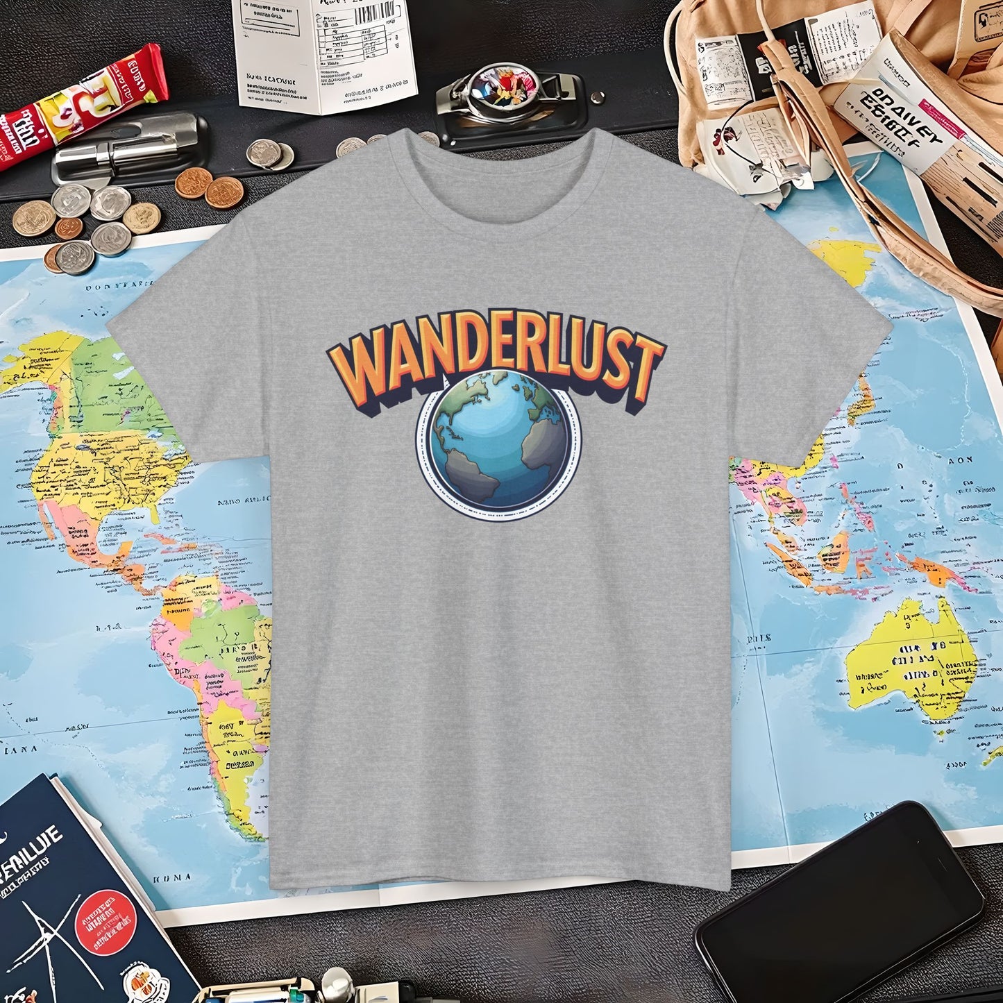 Wanderlust Glow Air Travel T-Shirts | Jetsetter, Airport, and International Flight Tees