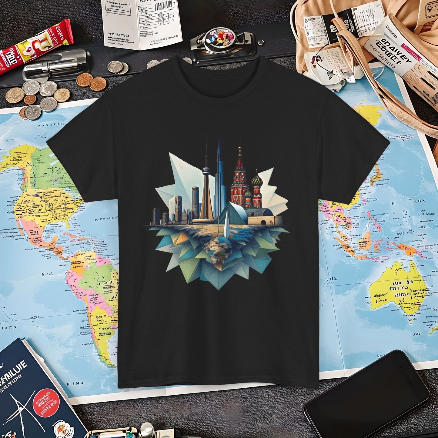 Urban Geometry Air Travel T-Shirts | Jetsetter, Airport, and International Flight Tees