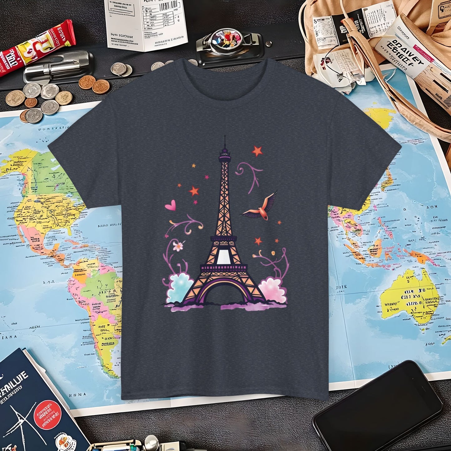 Paris Dream Air Travel T-Shirts | Jetsetter, Airport, and International Flight Tees