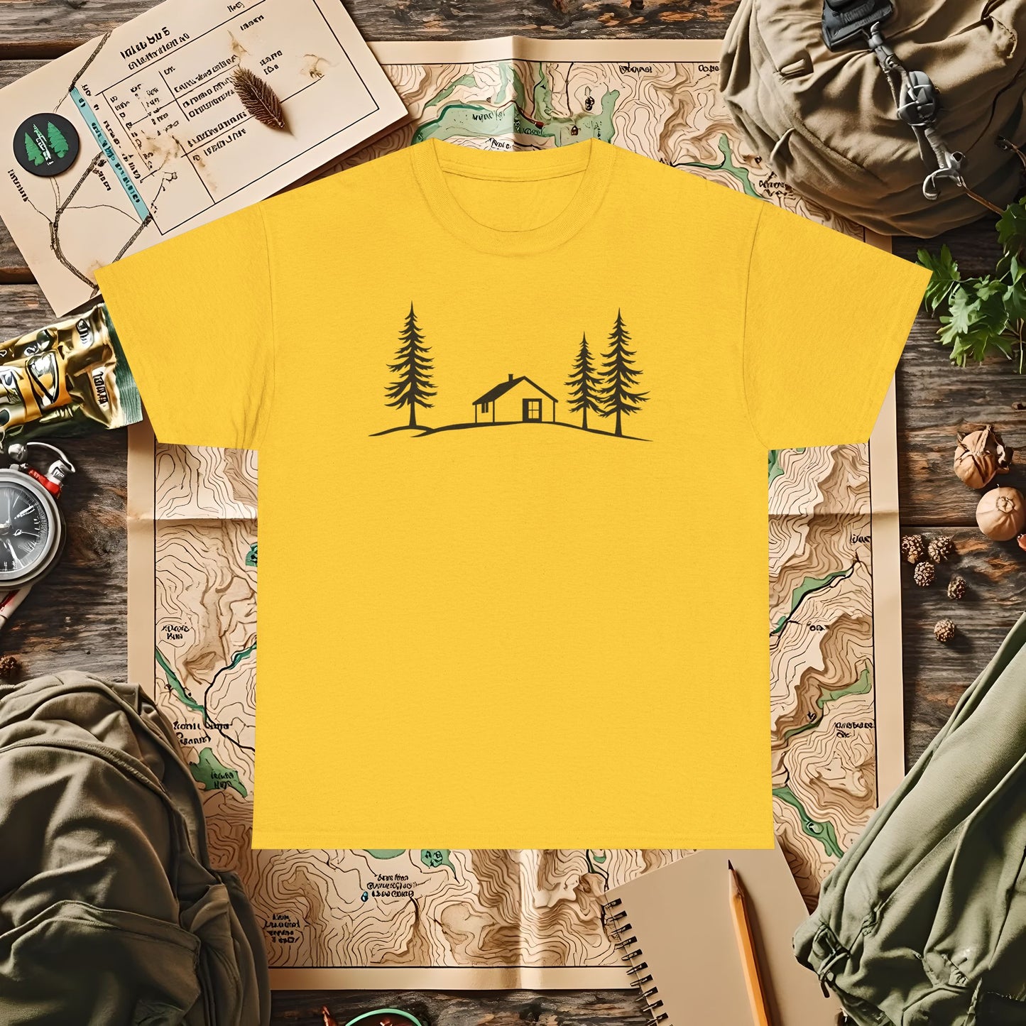 Zen Cabin Outdoor Adventure T-Shirts | Camping, Hiking, Rafting & Kayaking Tees for Nature Lovers