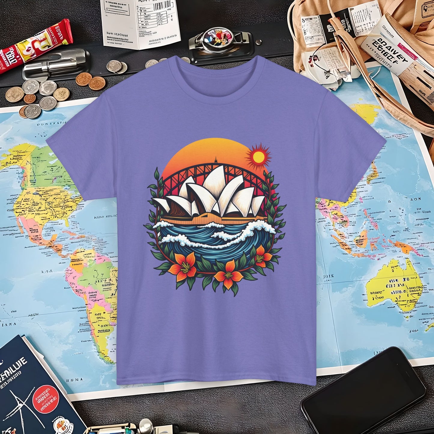 Sydney Vibes Air Travel T-Shirts | Jetsetter, Airport, and International Flight Tees