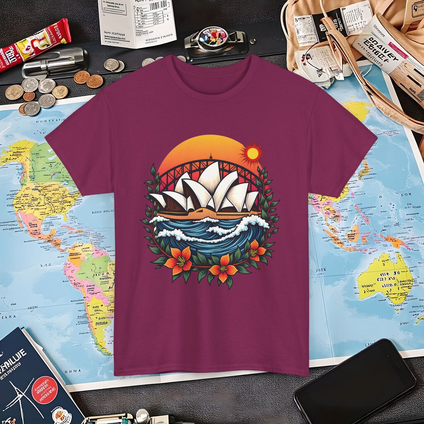 Sydney Vibes Air Travel T-Shirts | Jetsetter, Airport, and International Flight Tees